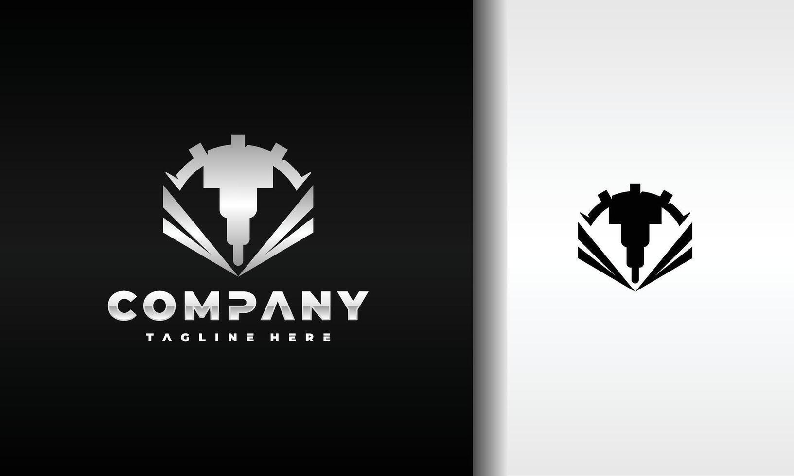 laser cutting gear logo vector