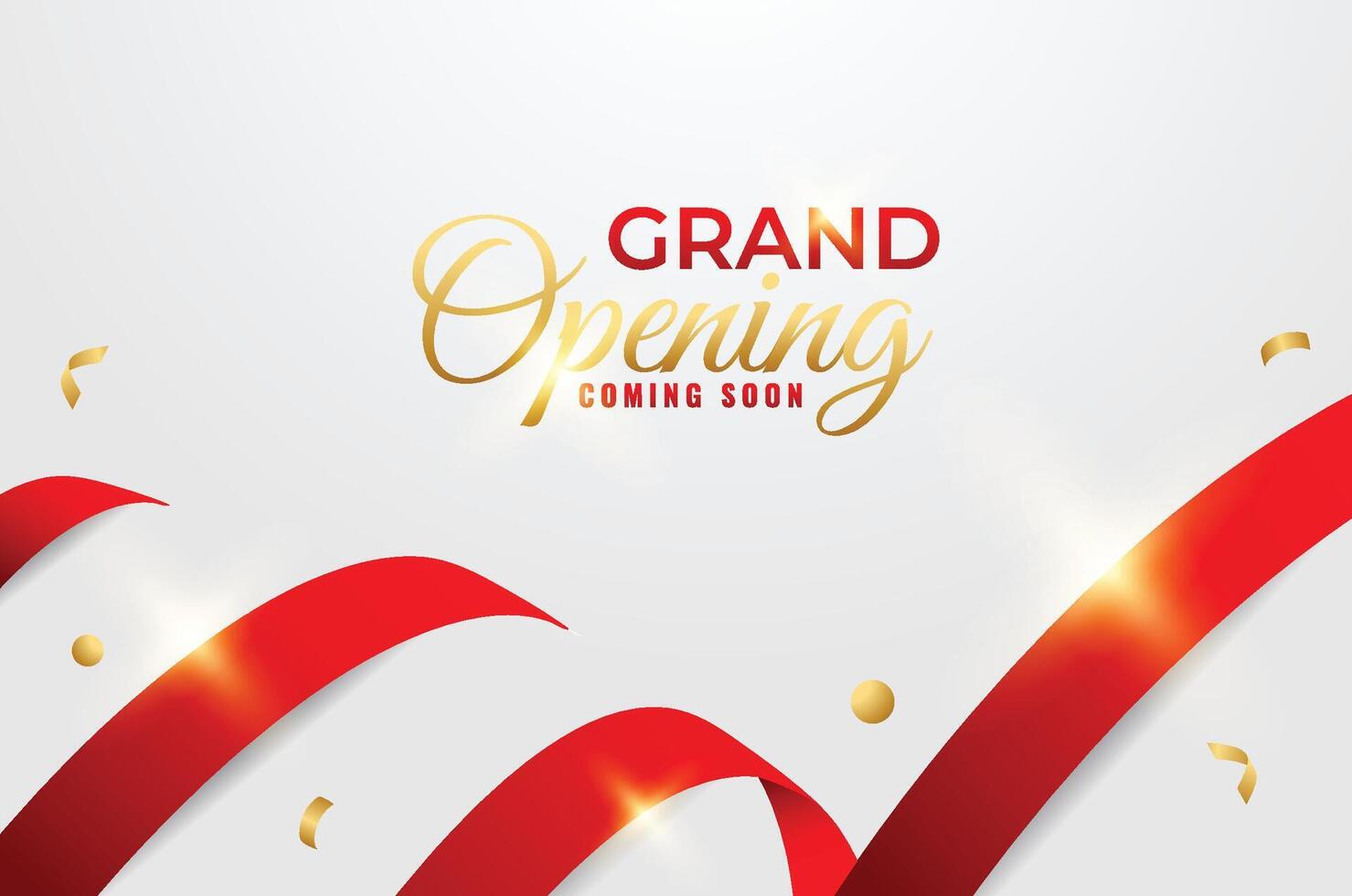 Grand Opening Background Design Template vector
