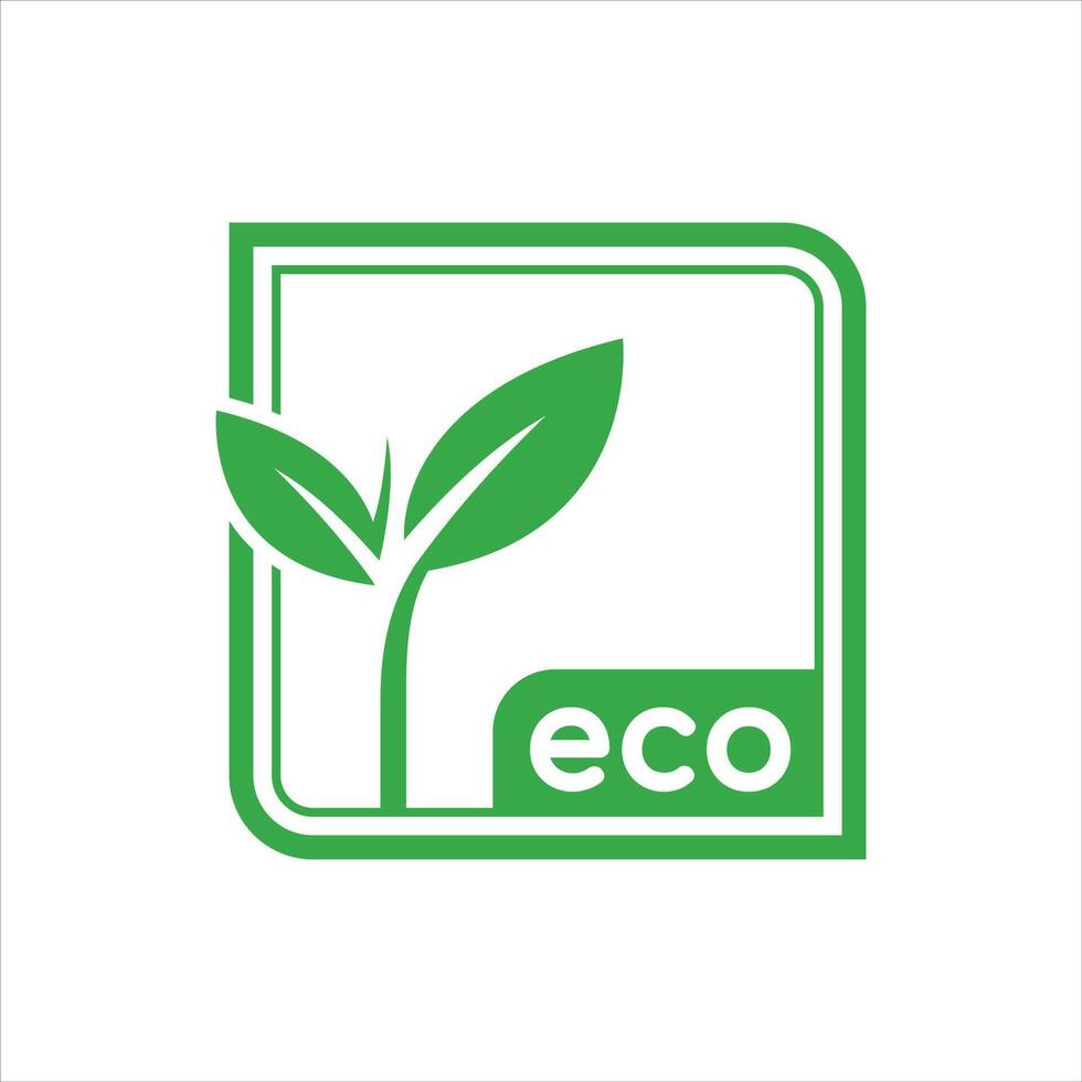 eco simpático icono diseño conjunto colección vector