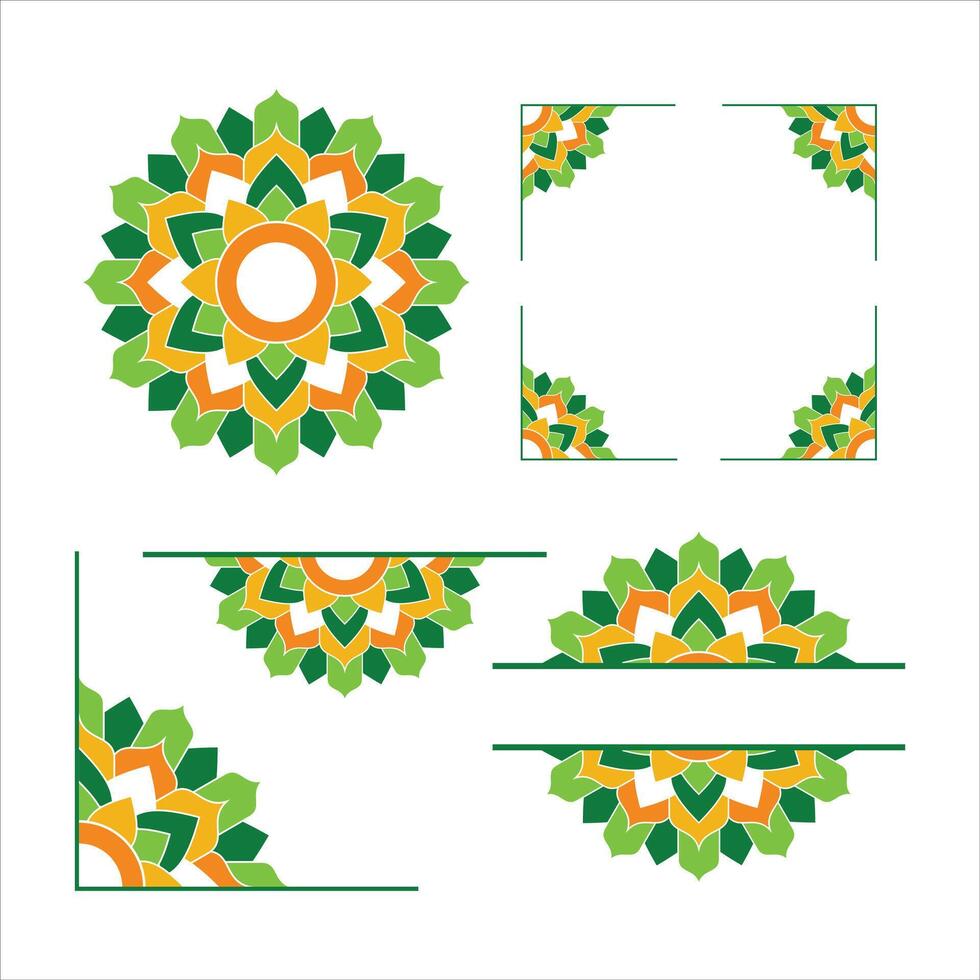 Mandala Wedding Ornament Vector Design