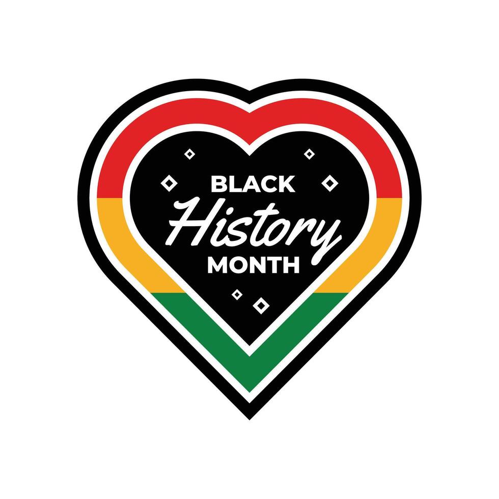 Black History Month Badge Design Collection vector