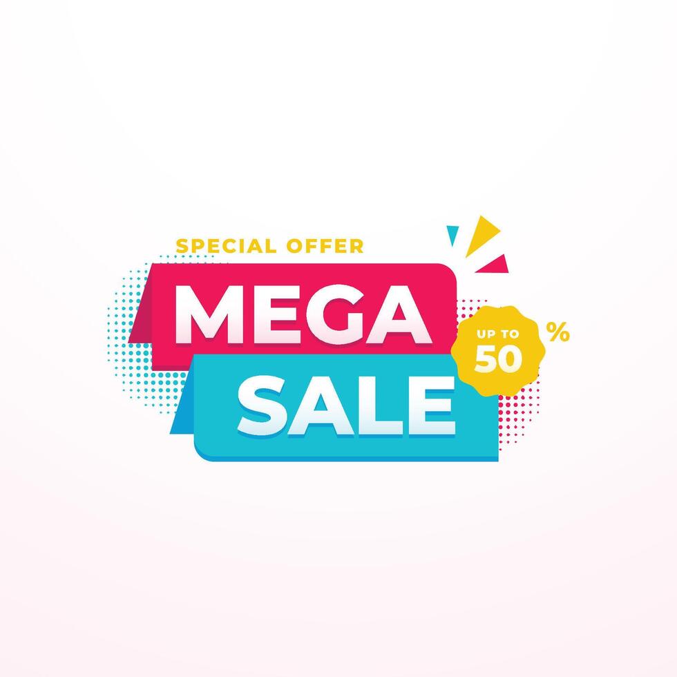 sale banner design template promotion vector