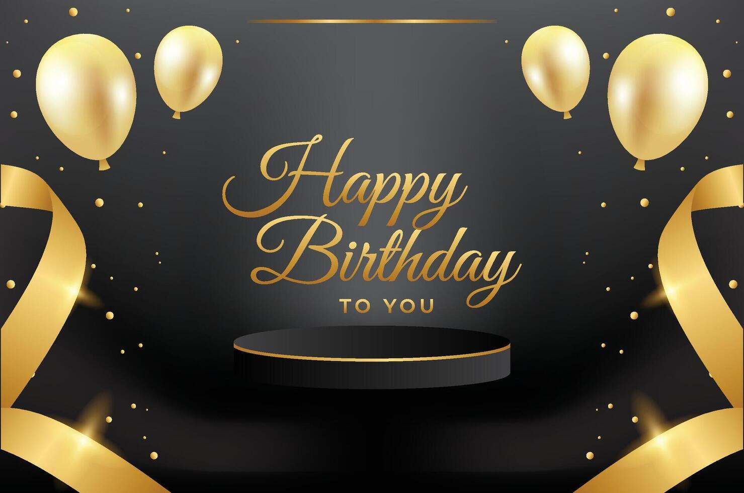 Birthday Background Luxury Template Collection vector