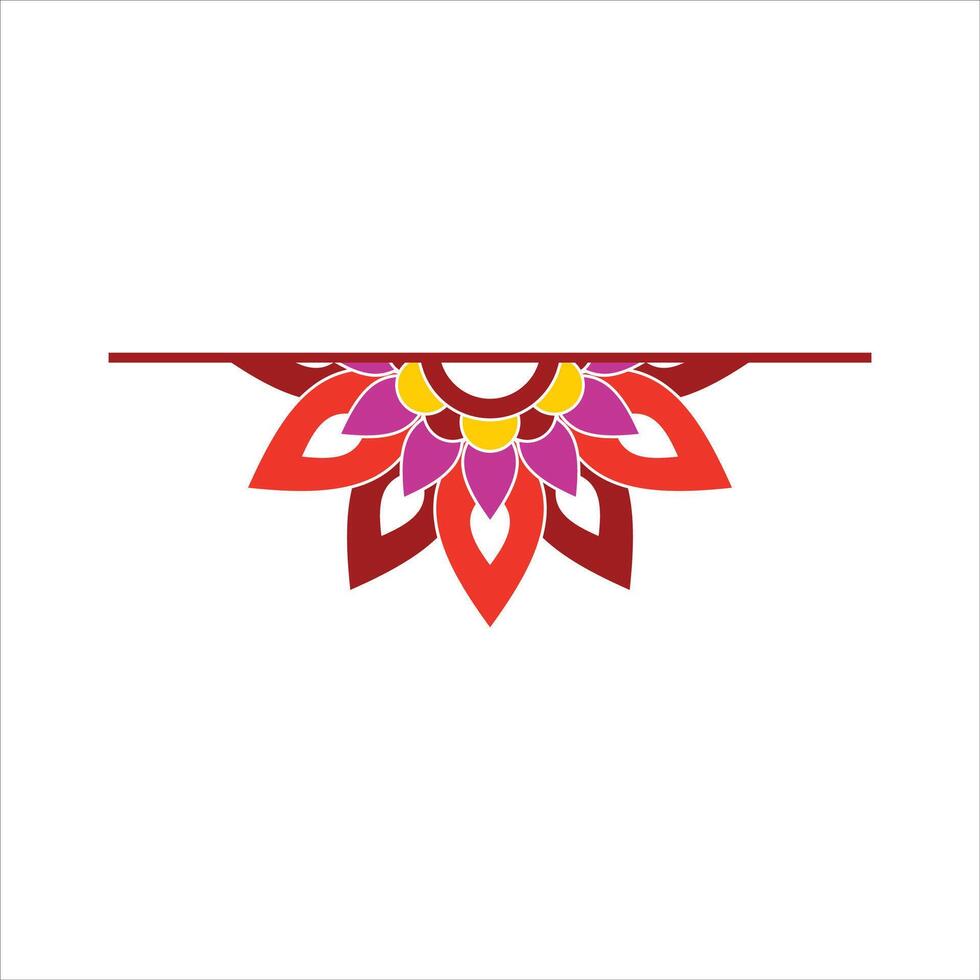 Mandala Wedding Ornament Vector Design