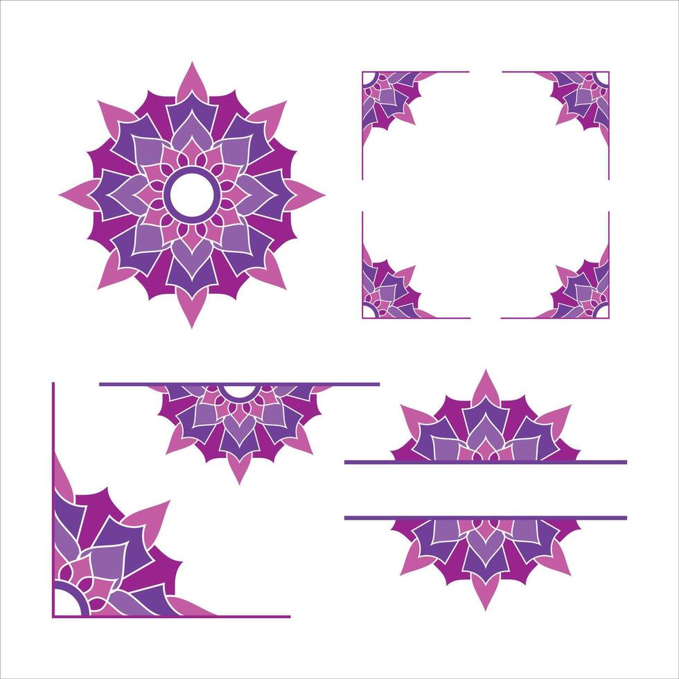 Mandala Wedding Ornament Vector Design