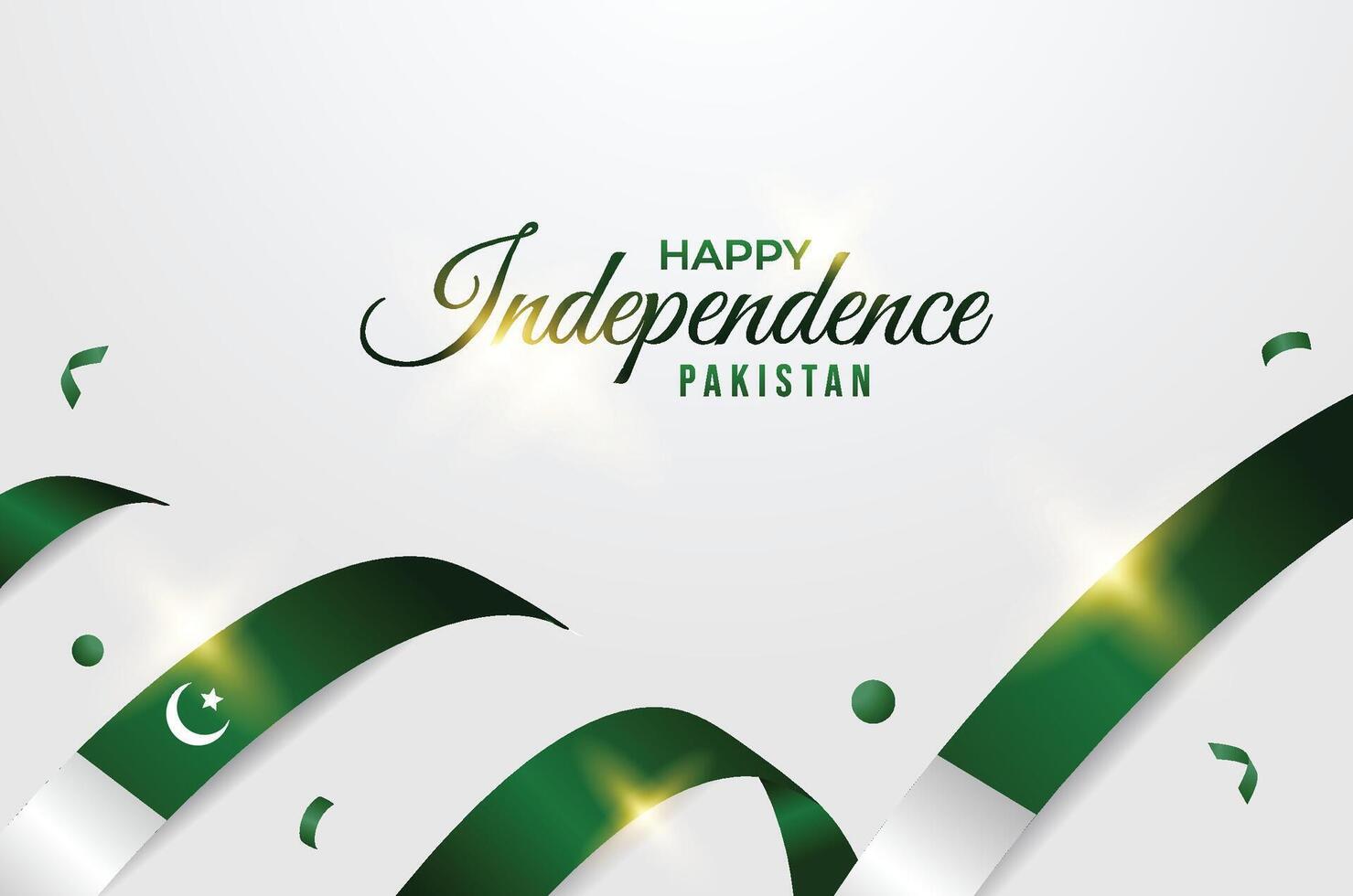 Pakistán independencia día vector diseño modelo