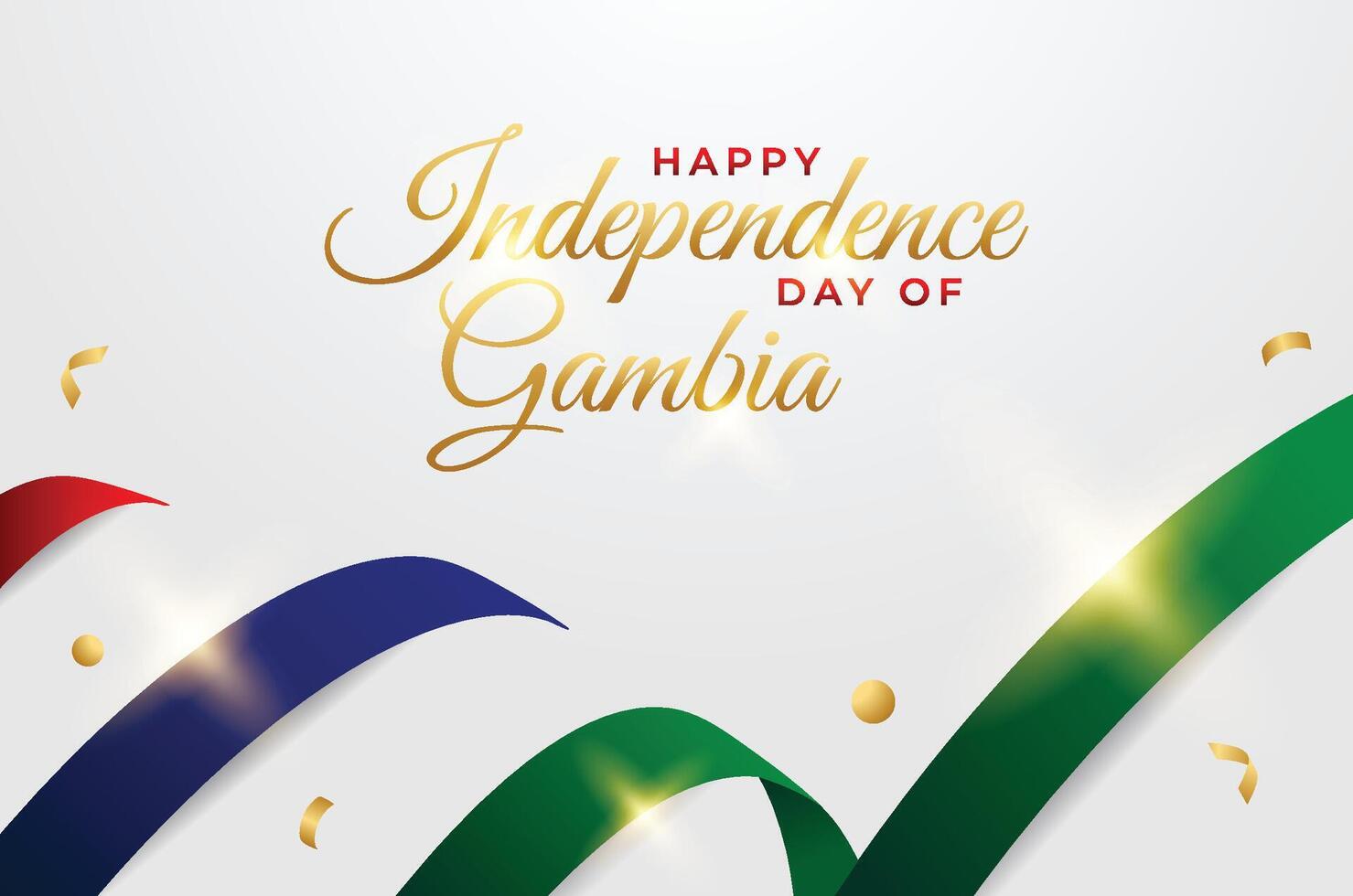 Gambia independence day design illustration collection vector