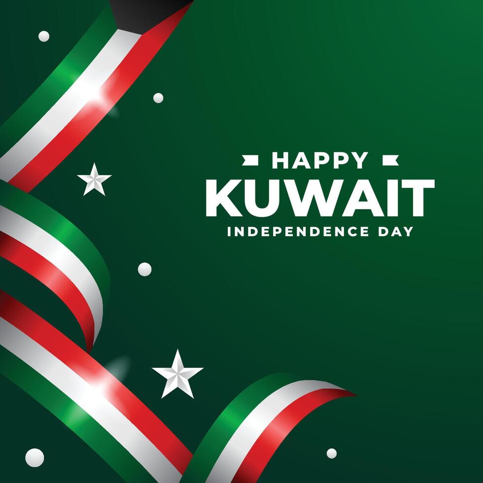 Kuwait independencia día diseño ilustración colección vector