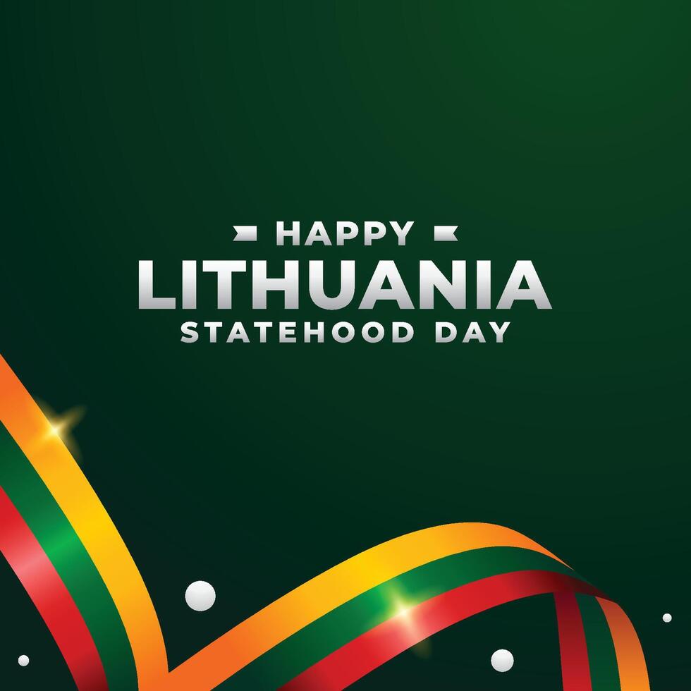 lithuania statehood day design illustration collection vector