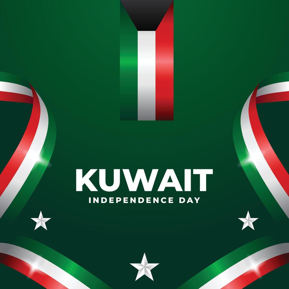 kuwait independence day design illustration collection vector