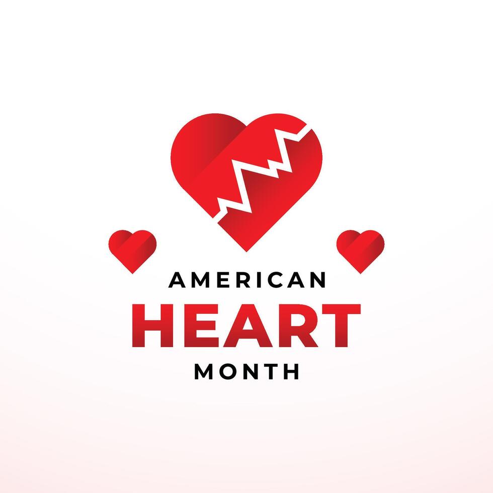 American Heart Month Design Illustration 38461095 Vector Art at Vecteezy