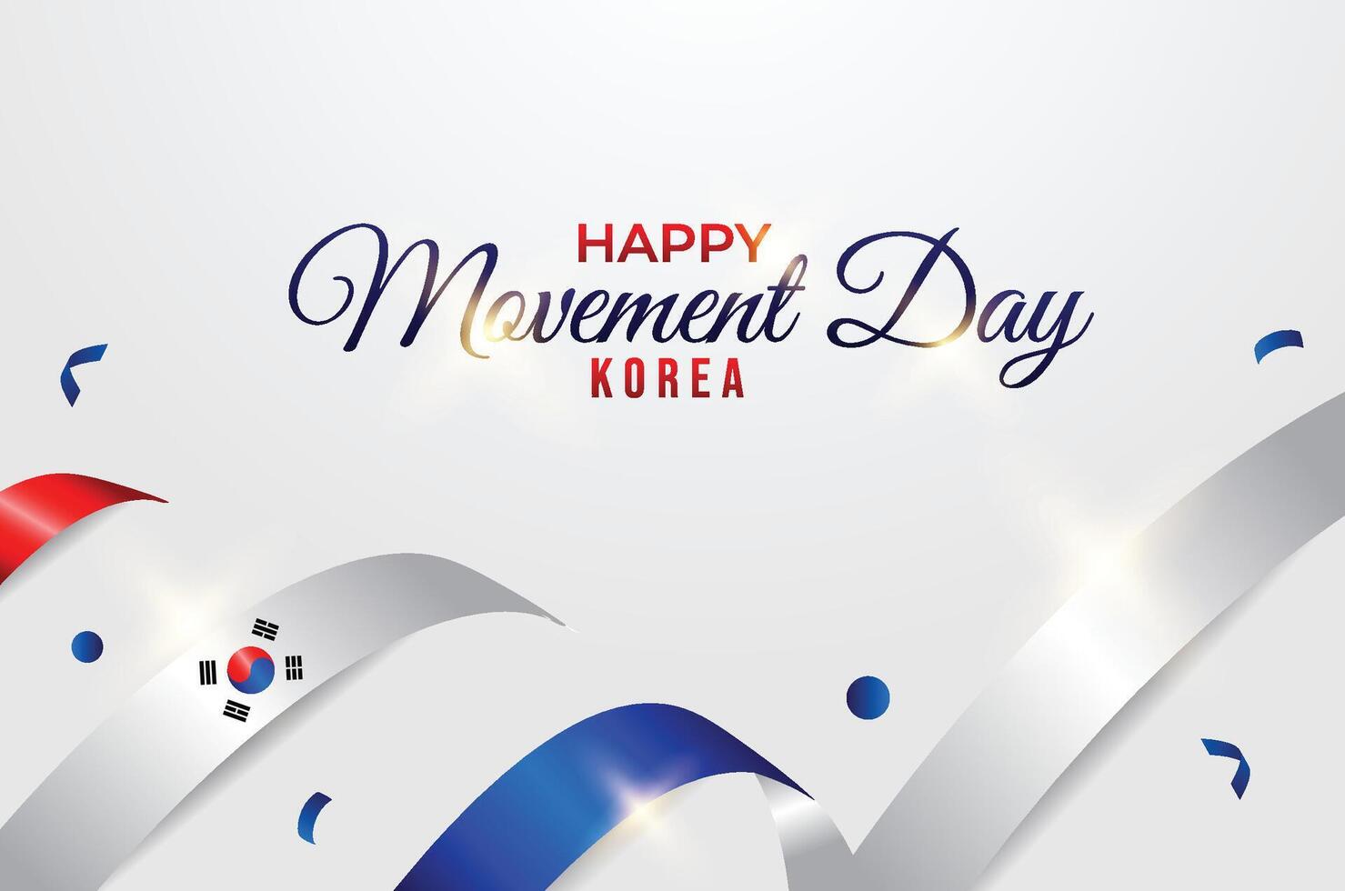 Korea Movement day vector design template
