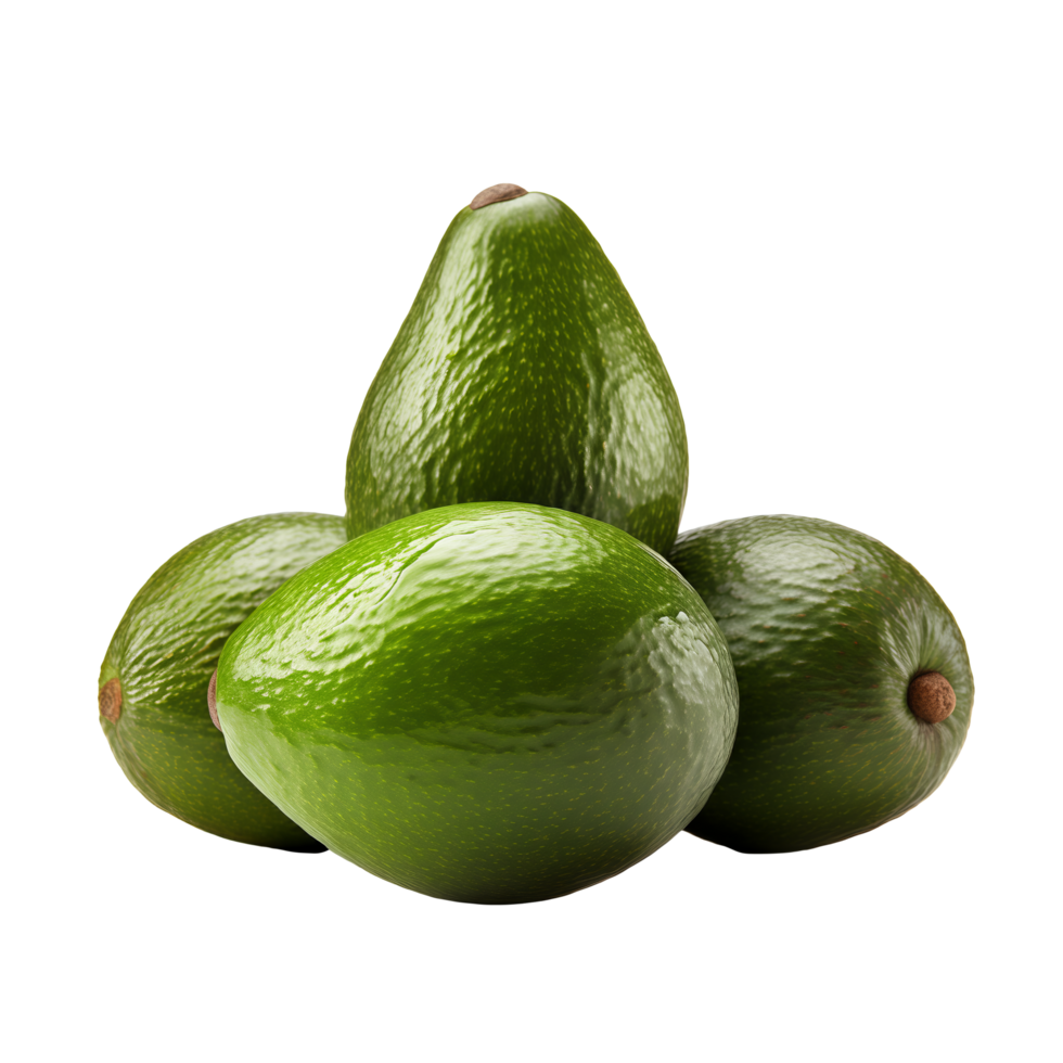 ai generiert Avocados isoliert auf ein transparent Hintergrund. png