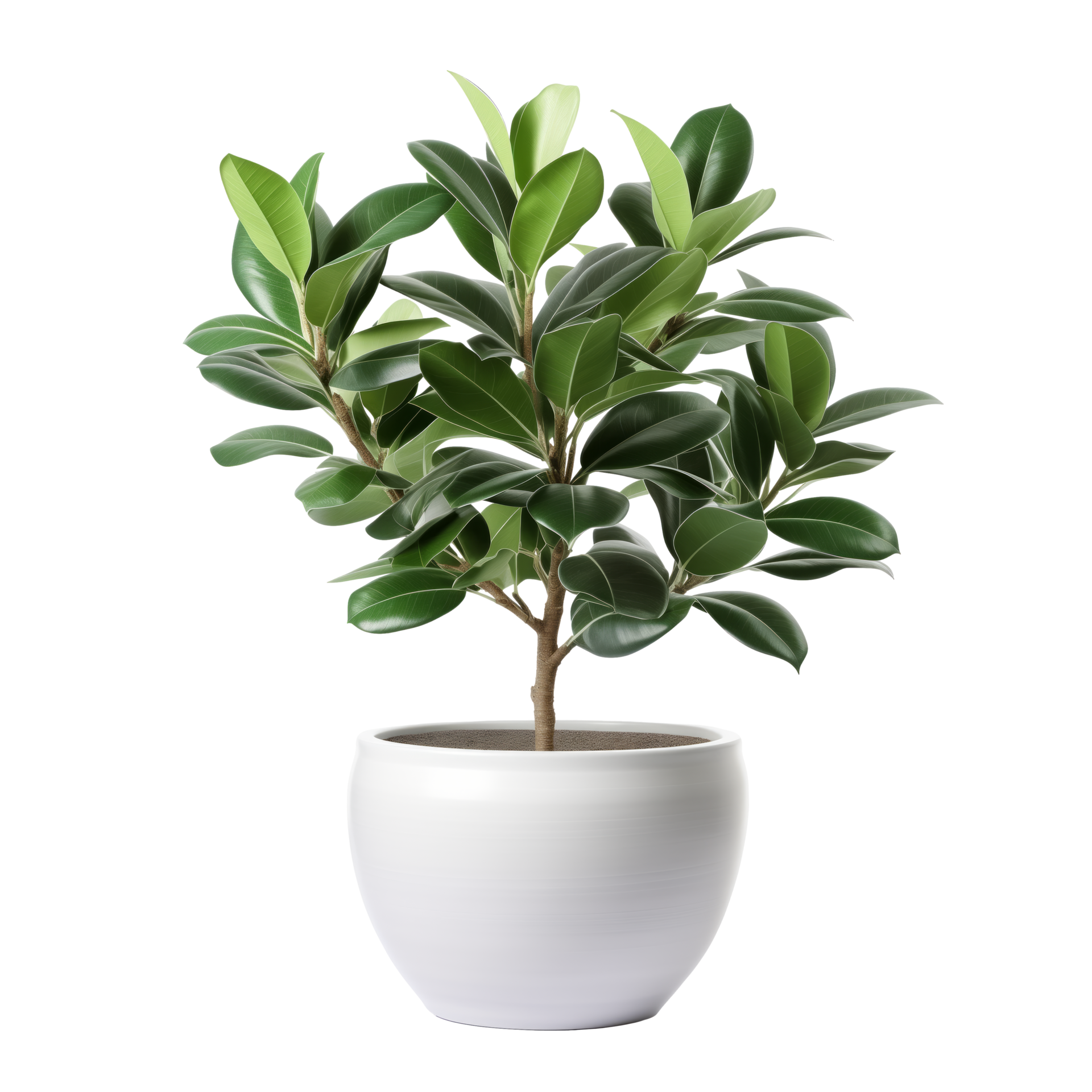 AI generated Ficus tree in the pot isolated on a transparent background. 38461855 PNG