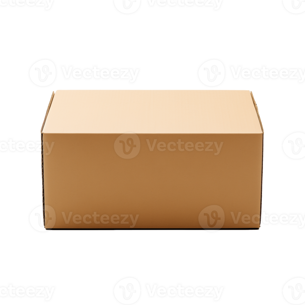 AI generated Shipping box on a transparent background png