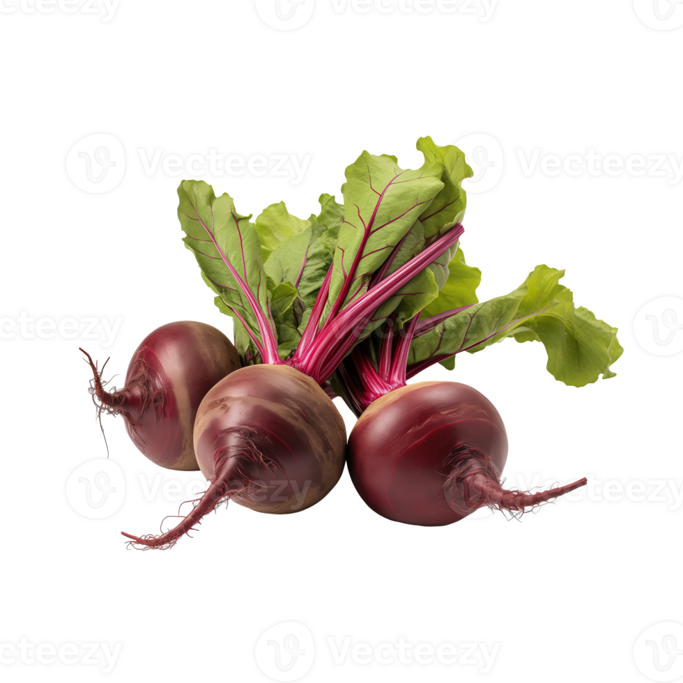 AI generated Beets isolated on a transparent background. png
