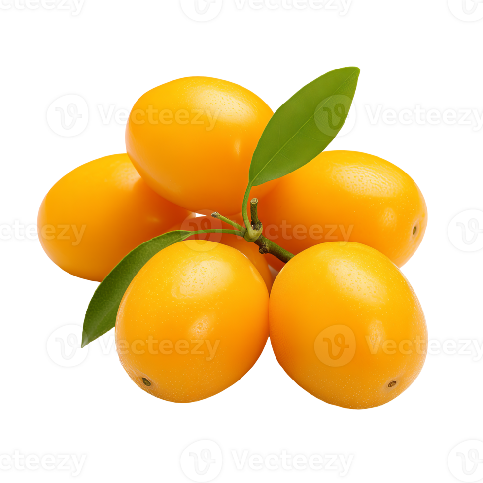 AI generated Kumquats isolated on a transparent background. png
