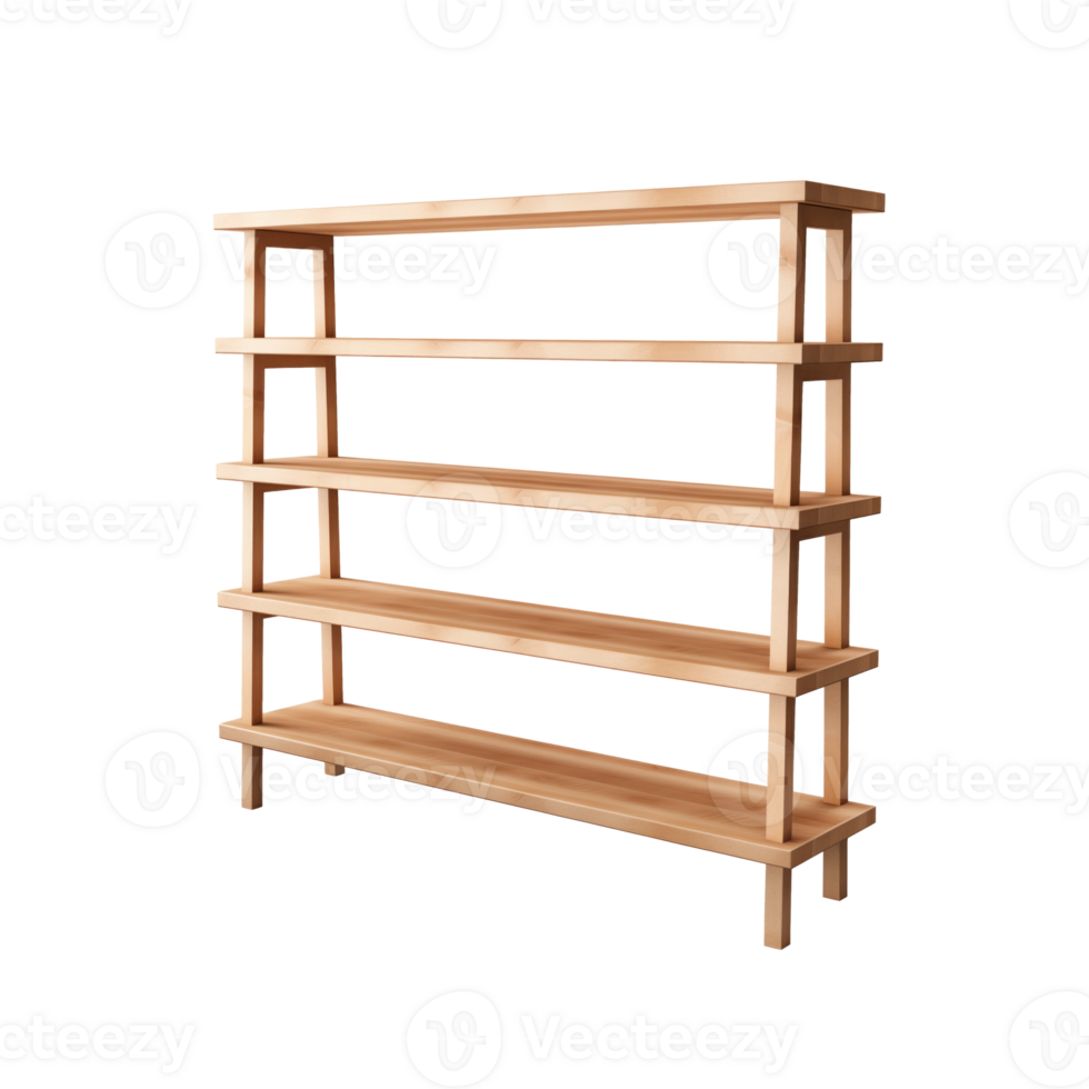 AI generated Wire Shelving. Scandinavian modern minimalist style. Transparent background, isolated image. png