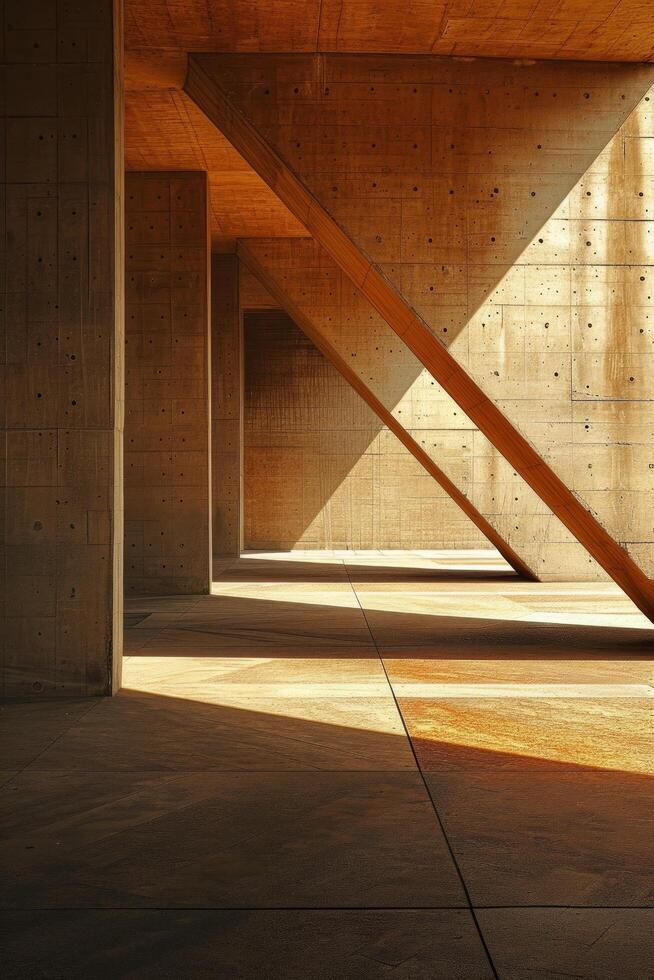 AI generated Clean lines and shapes intersect in balanced compositions, exuding geometric elegance photo