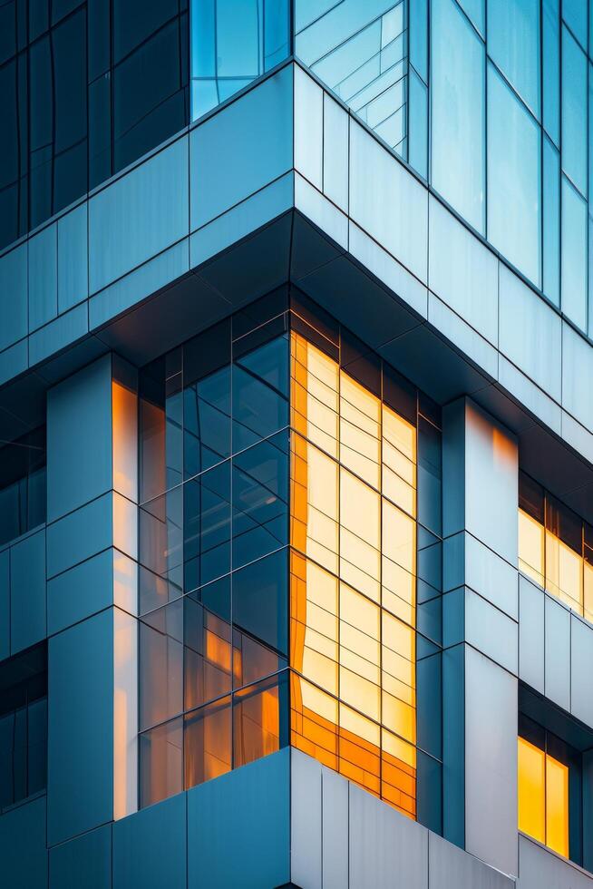 AI generated Clean lines and shapes intersect in balanced compositions, exuding geometric elegance photo