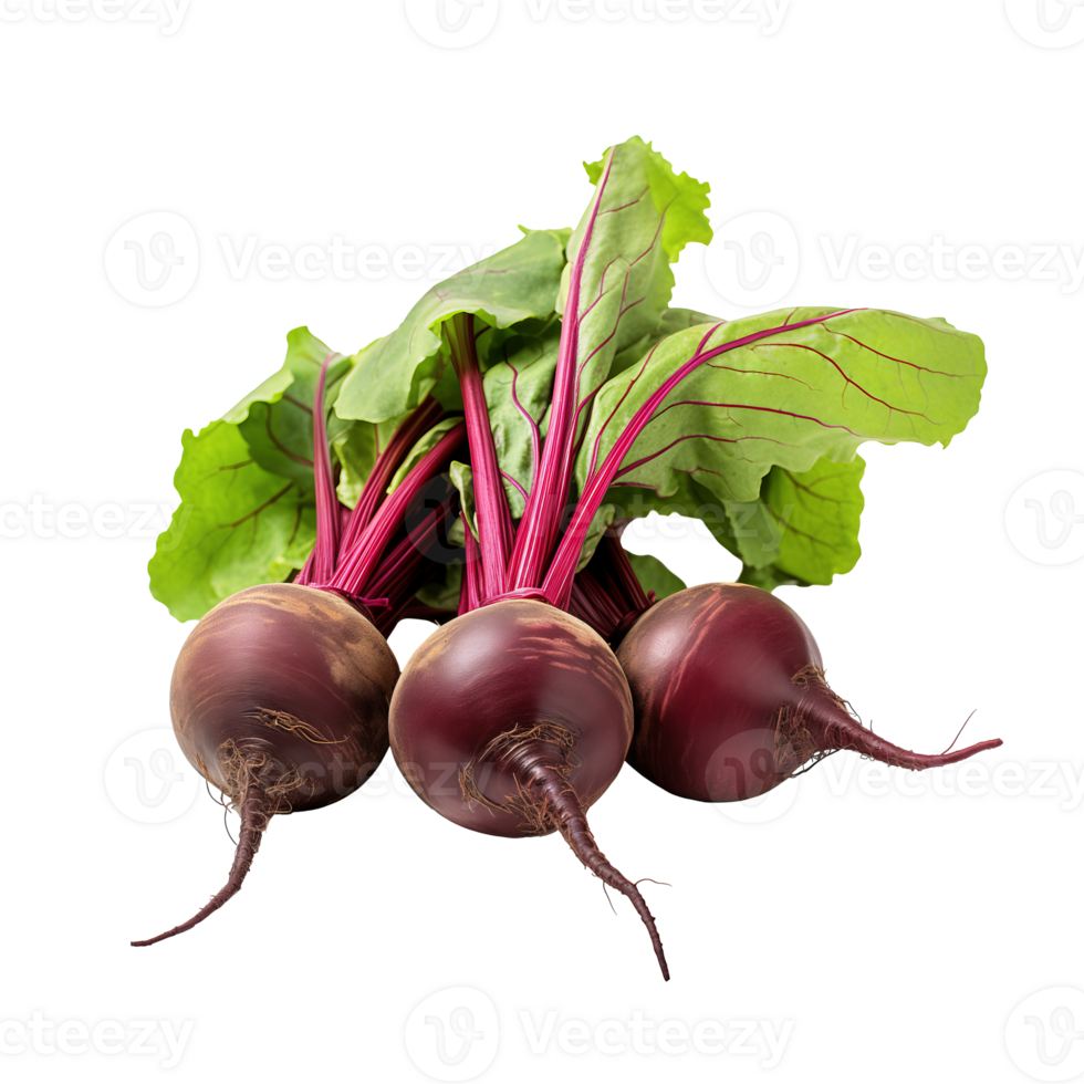 AI generated Beets isolated on a transparent background. png