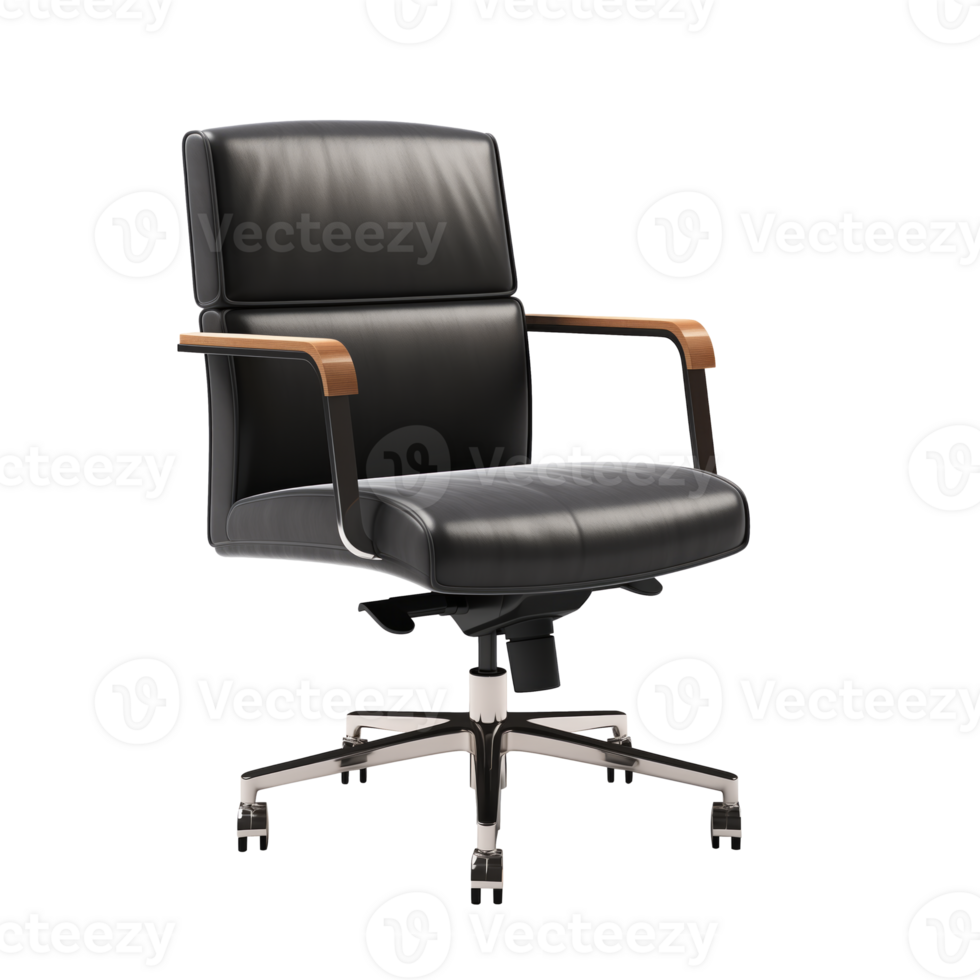 AI generated Office Chair. Scandinavian modern minimalist style. Transparent background, isolated image. png