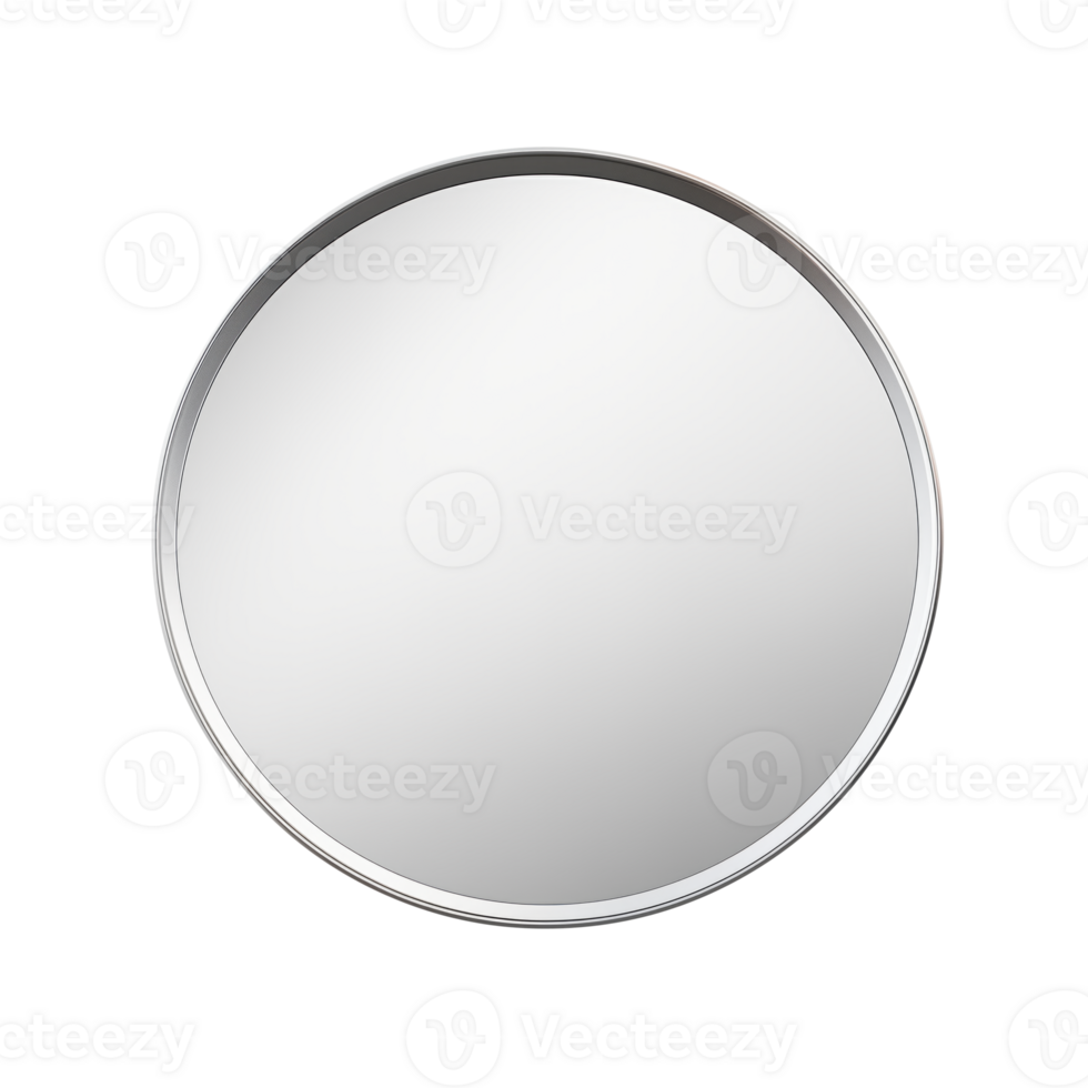 AI generated Mirror. Scandinavian modern minimalist style. Transparent background, isolated image. png