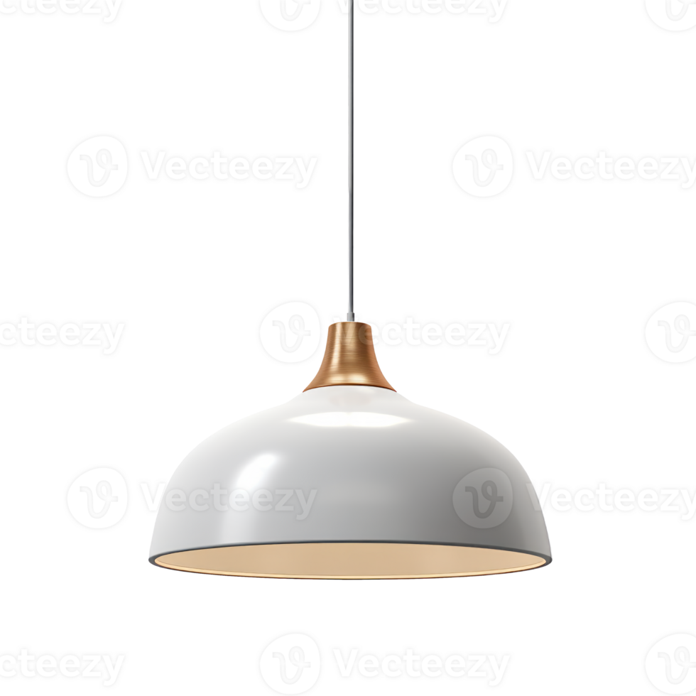 AI generated Hanging Light. Scandinavian modern minimalist style. Transparent background, isolated image. png