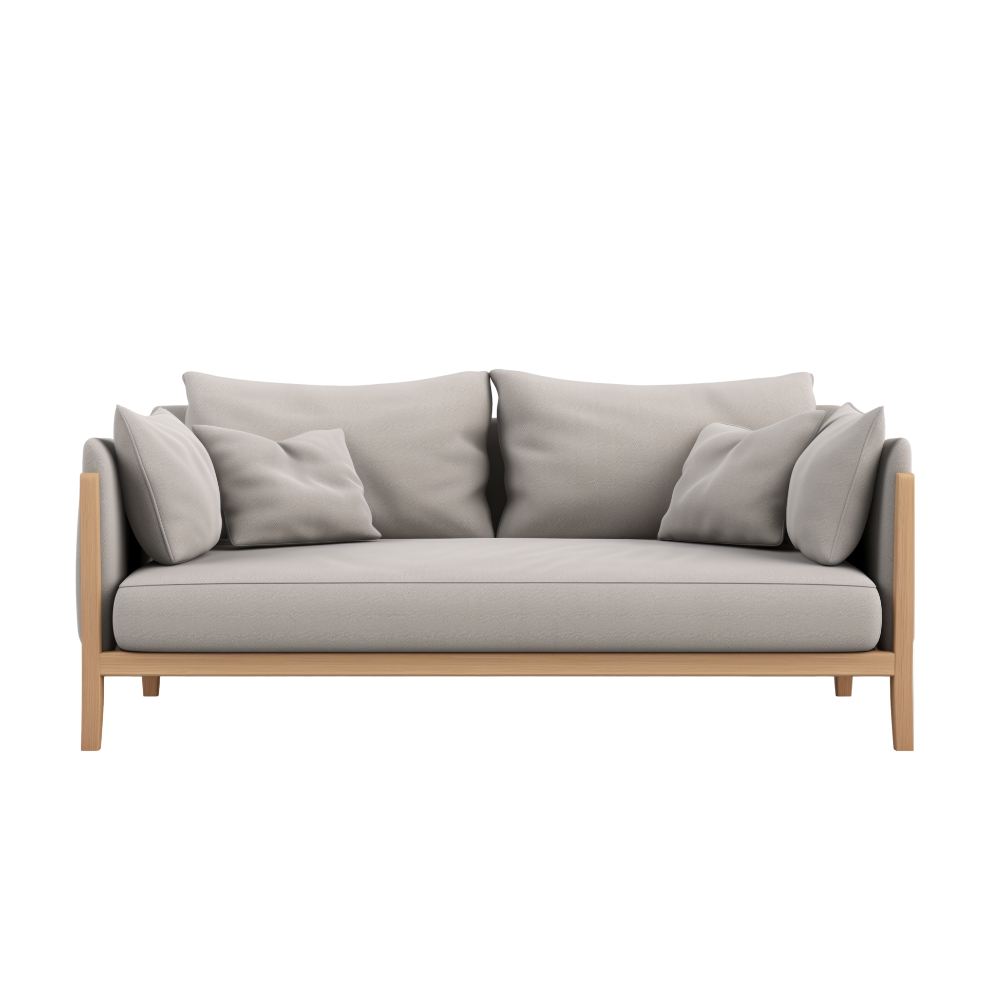Ai generated sofa scandinavian modern minimalist style transparent
