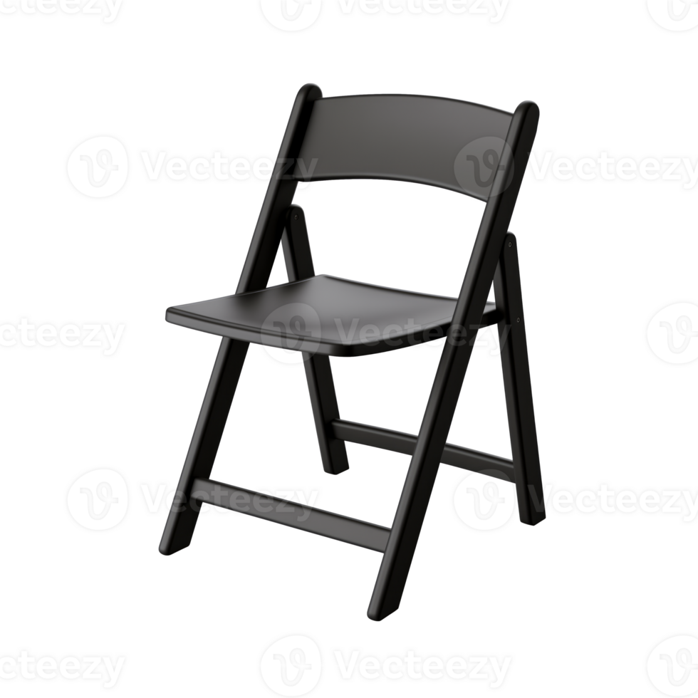 AI generated Folding Chair. Scandinavian modern minimalist style. Transparent background, isolated image. png