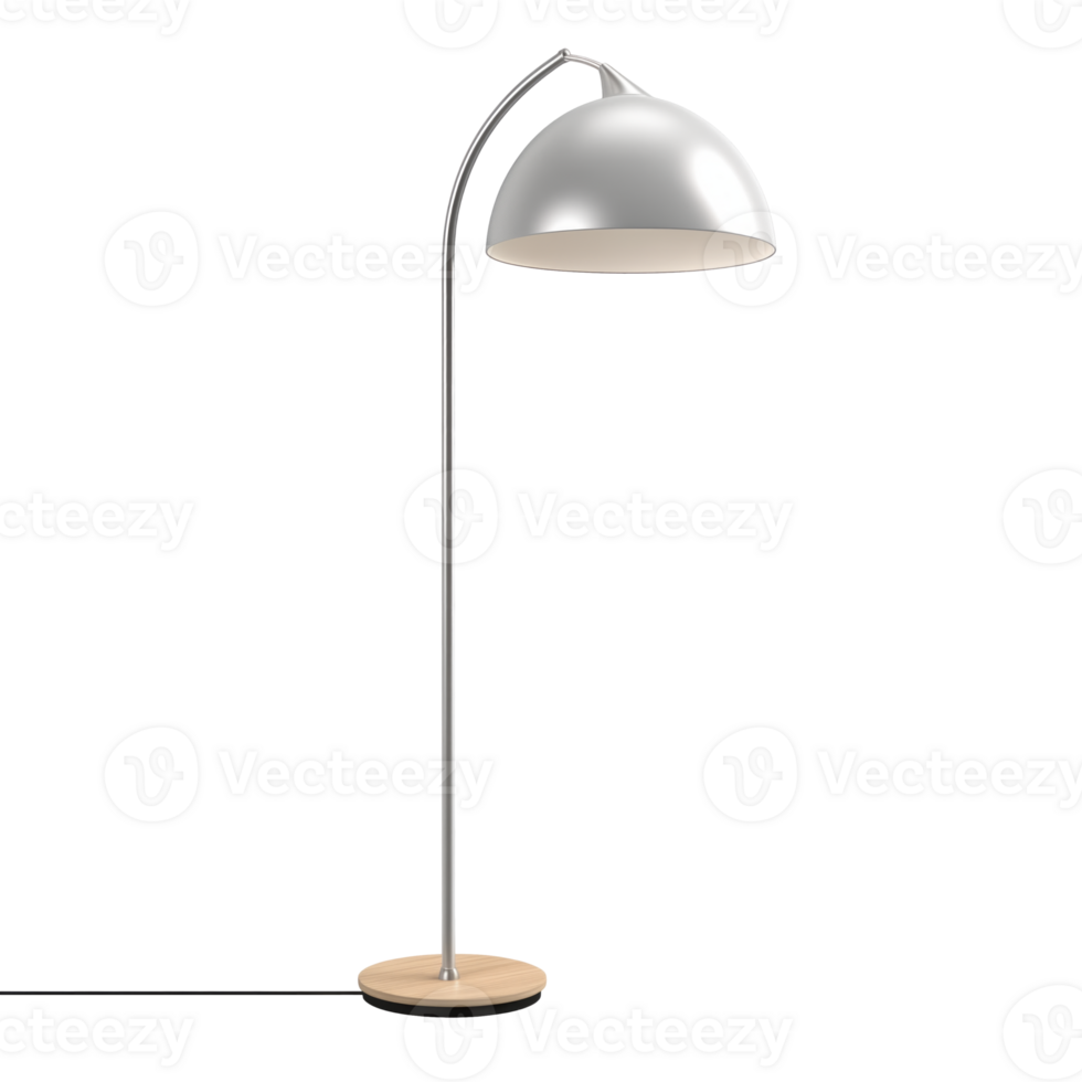 AI generated Floor Lamp. Scandinavian modern minimalist style. Transparent background, isolated image. png
