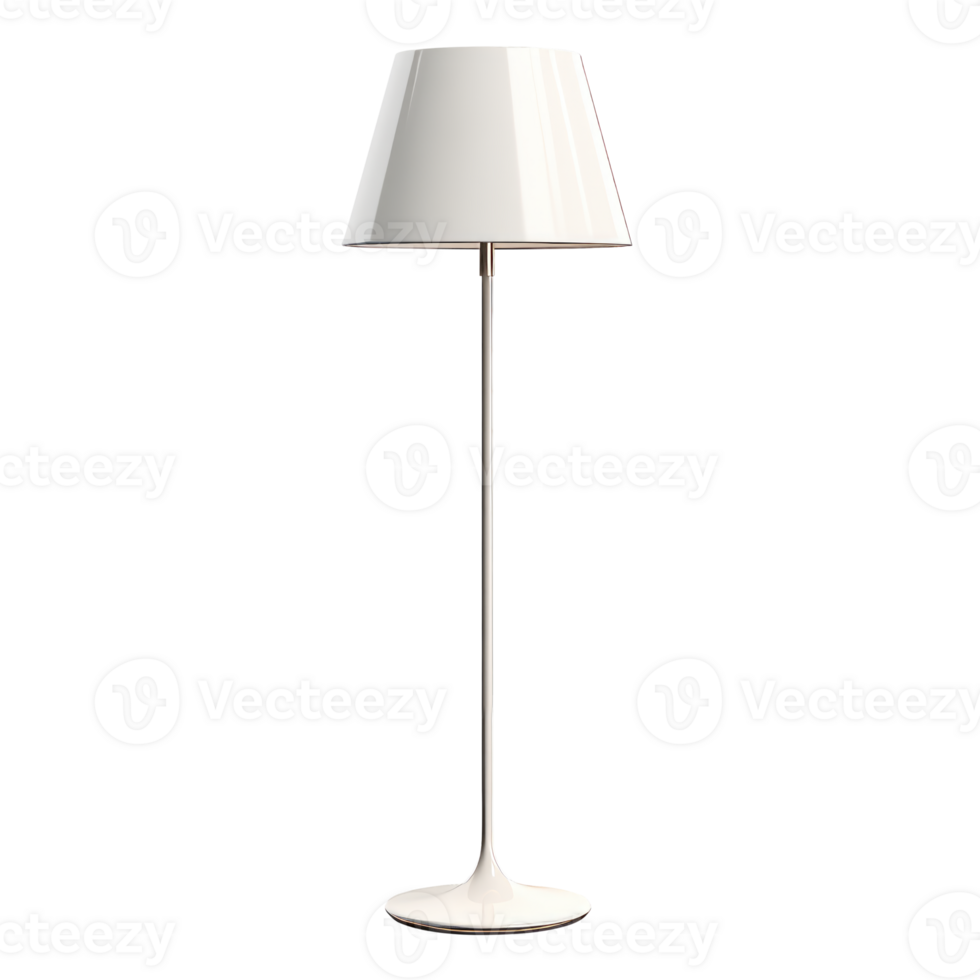 ai généré sol lampe. scandinave moderne minimaliste style. transparent arrière-plan, isolé image. png