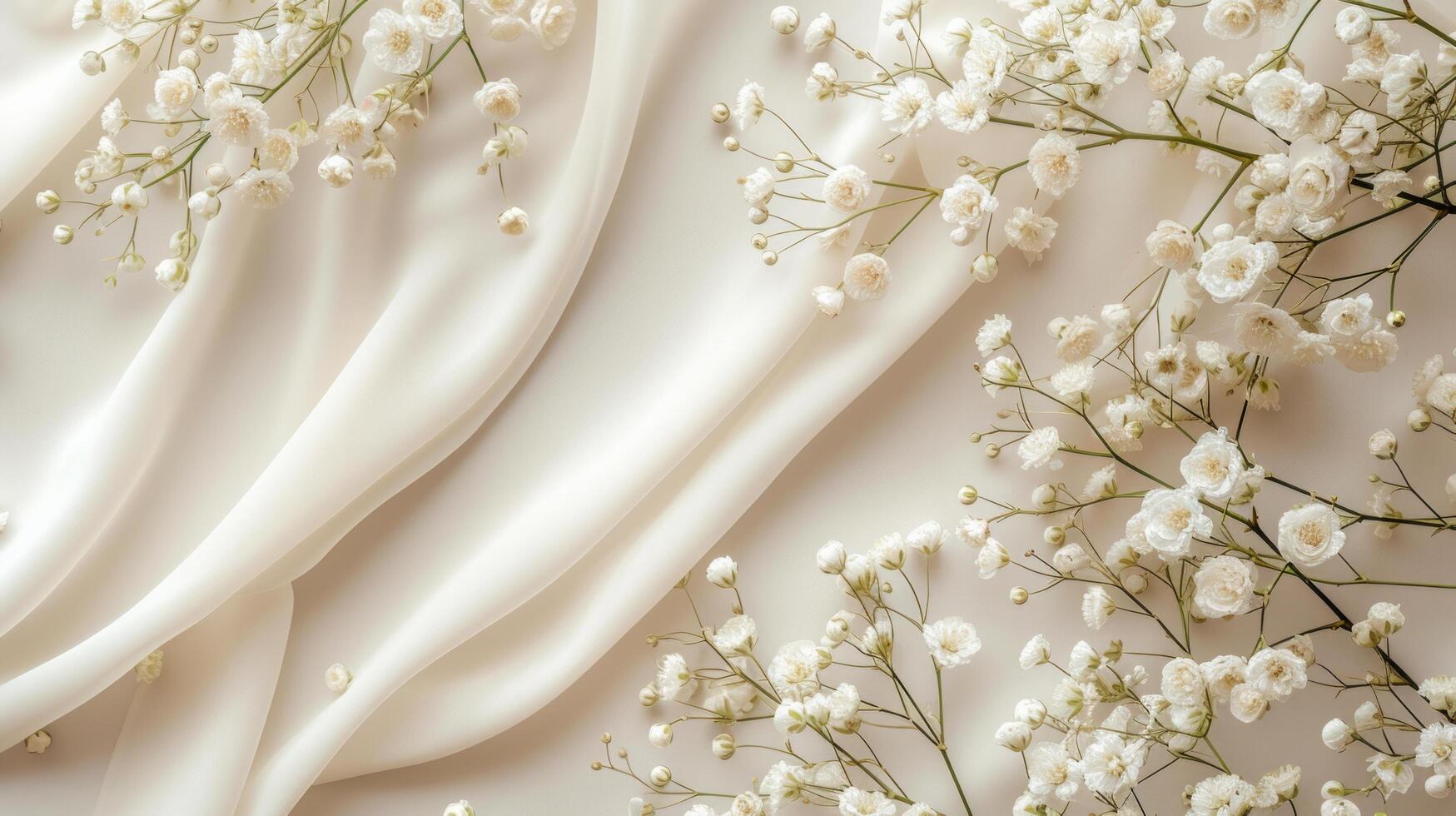 AI generated Simple yet elegant decorations against a neutral backdrop photo