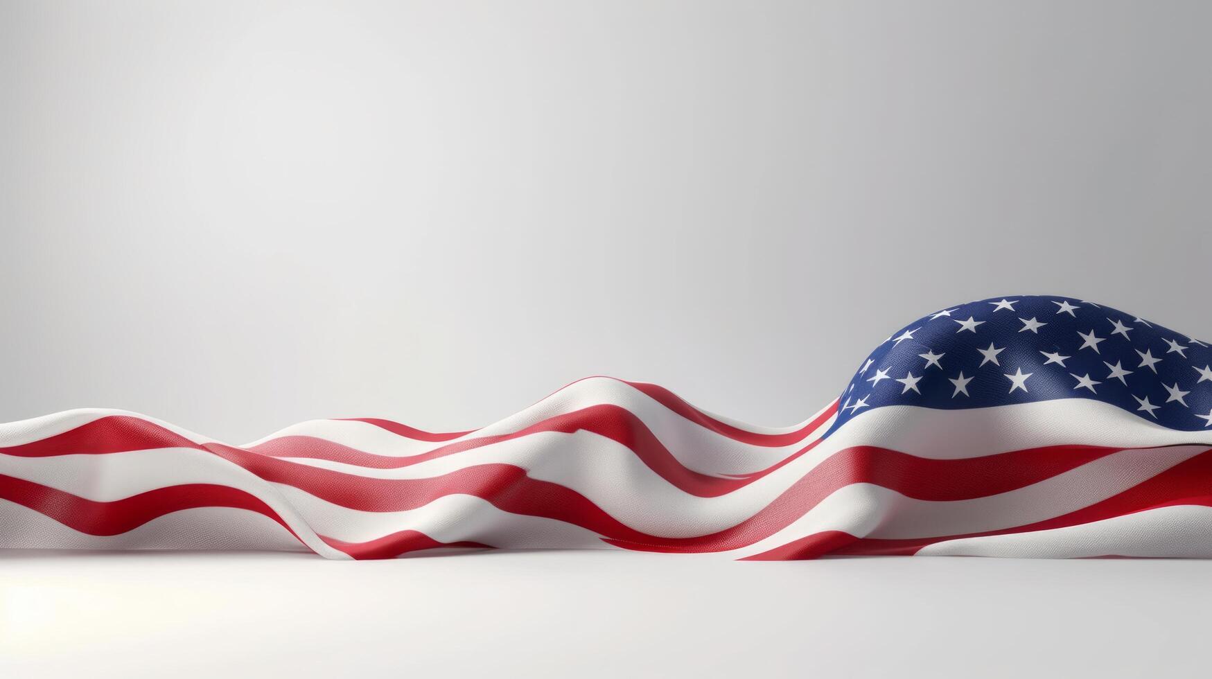 AI generated Minimalist design with subtle nods to American patriotism photo