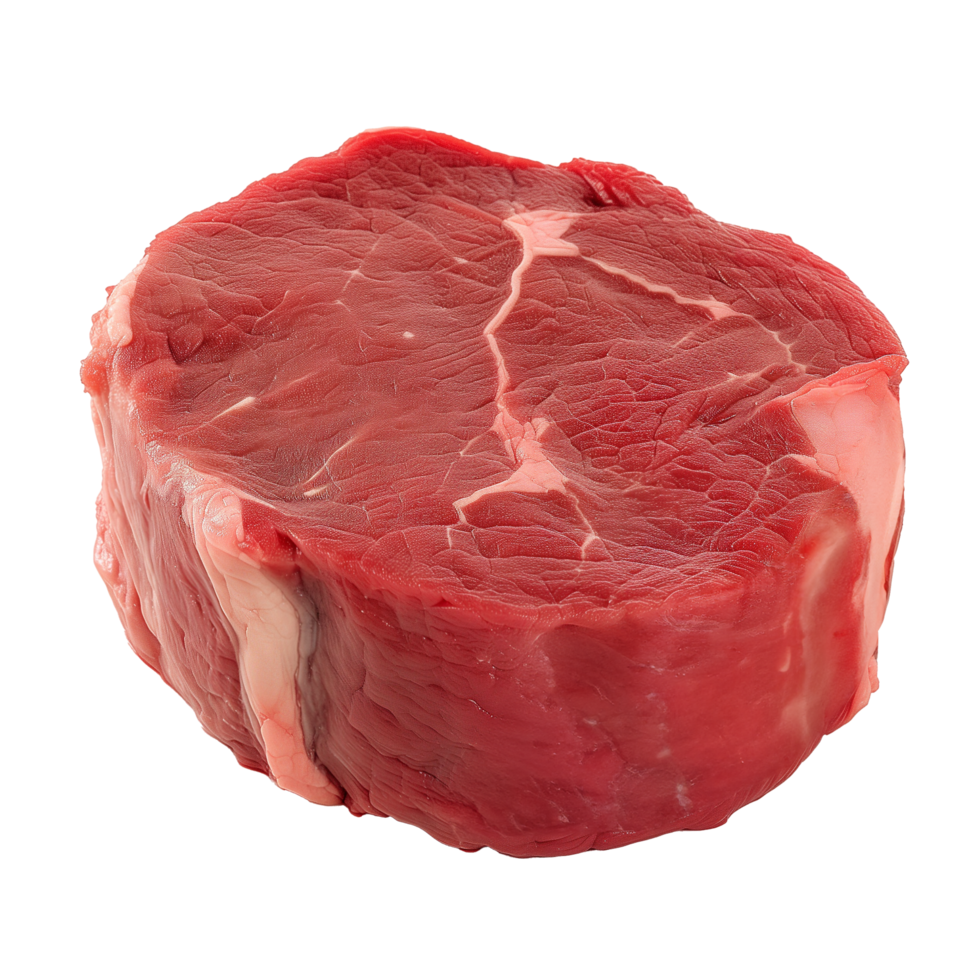 ai gerado volta topo redondo, inferior volta do carne isolado em transparente fundo png