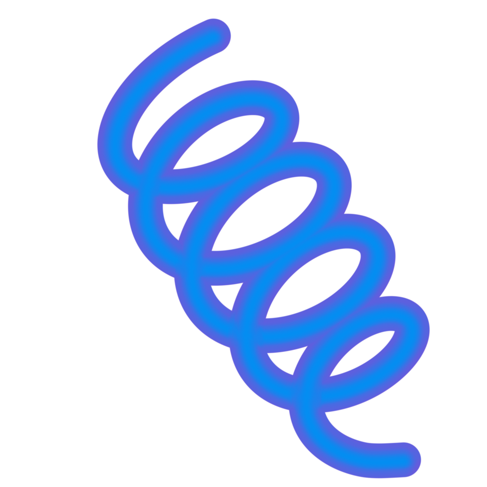 Neon spiral shaped png