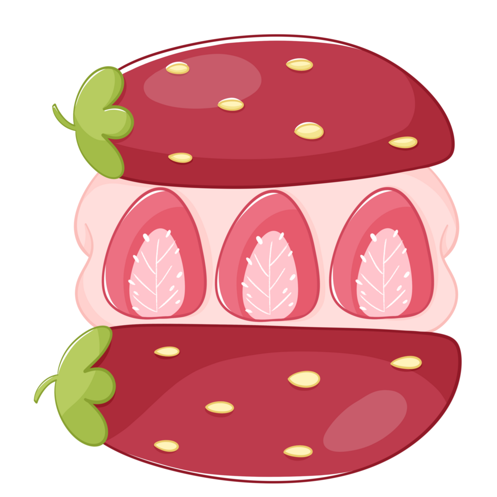 dibujos animados clipart hamburguesa fresa png