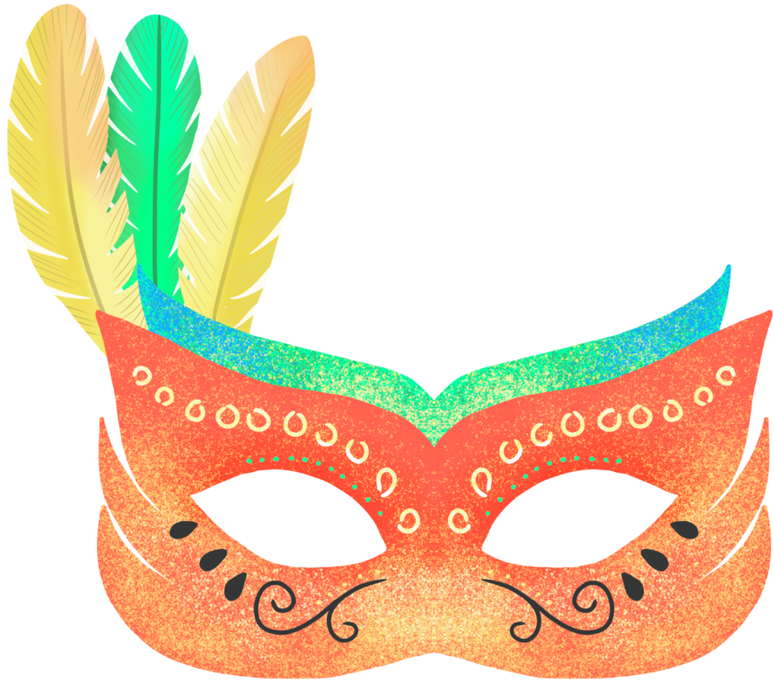 Carnival mask isolated png