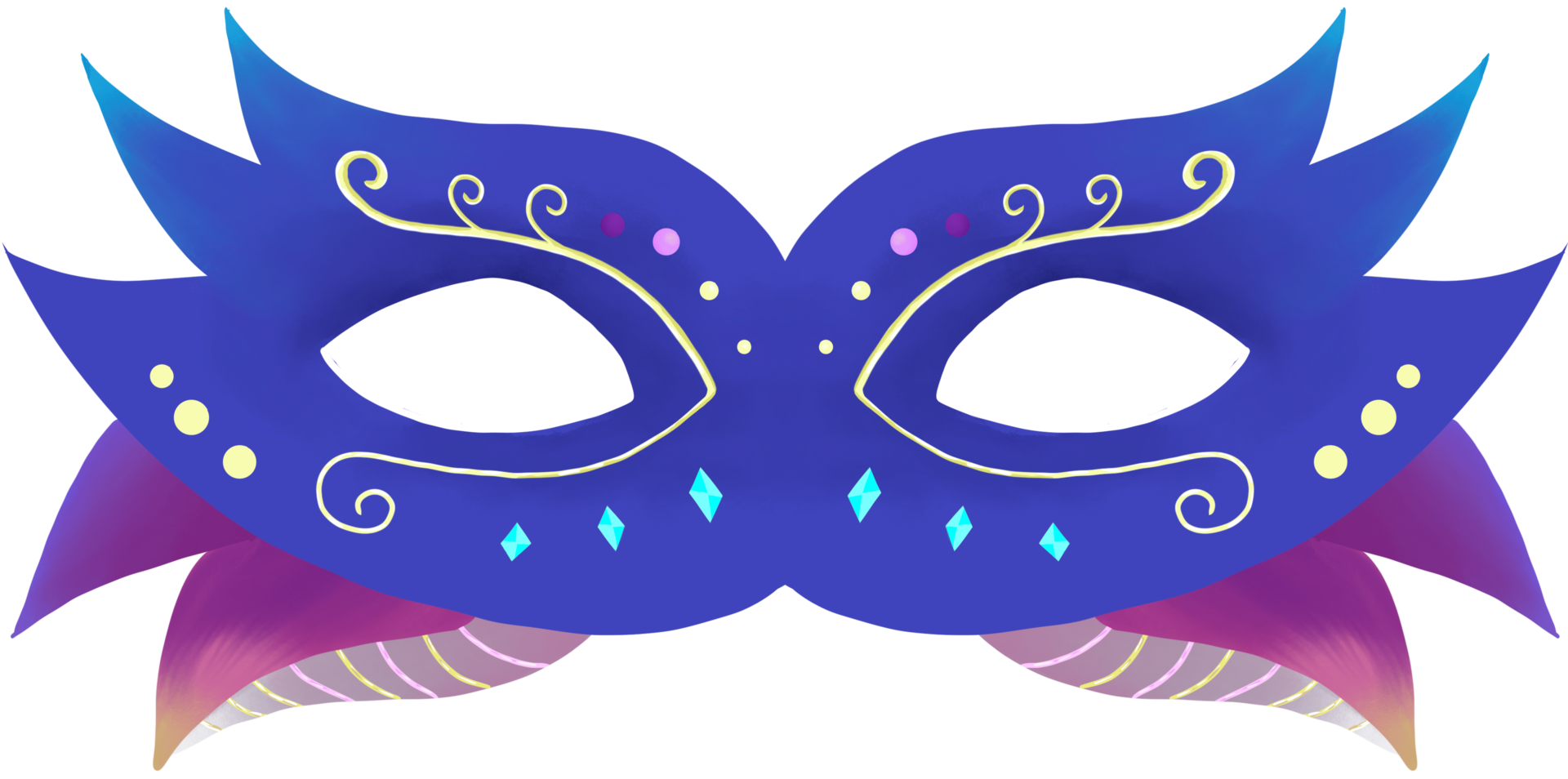 Carnival mask isolated png