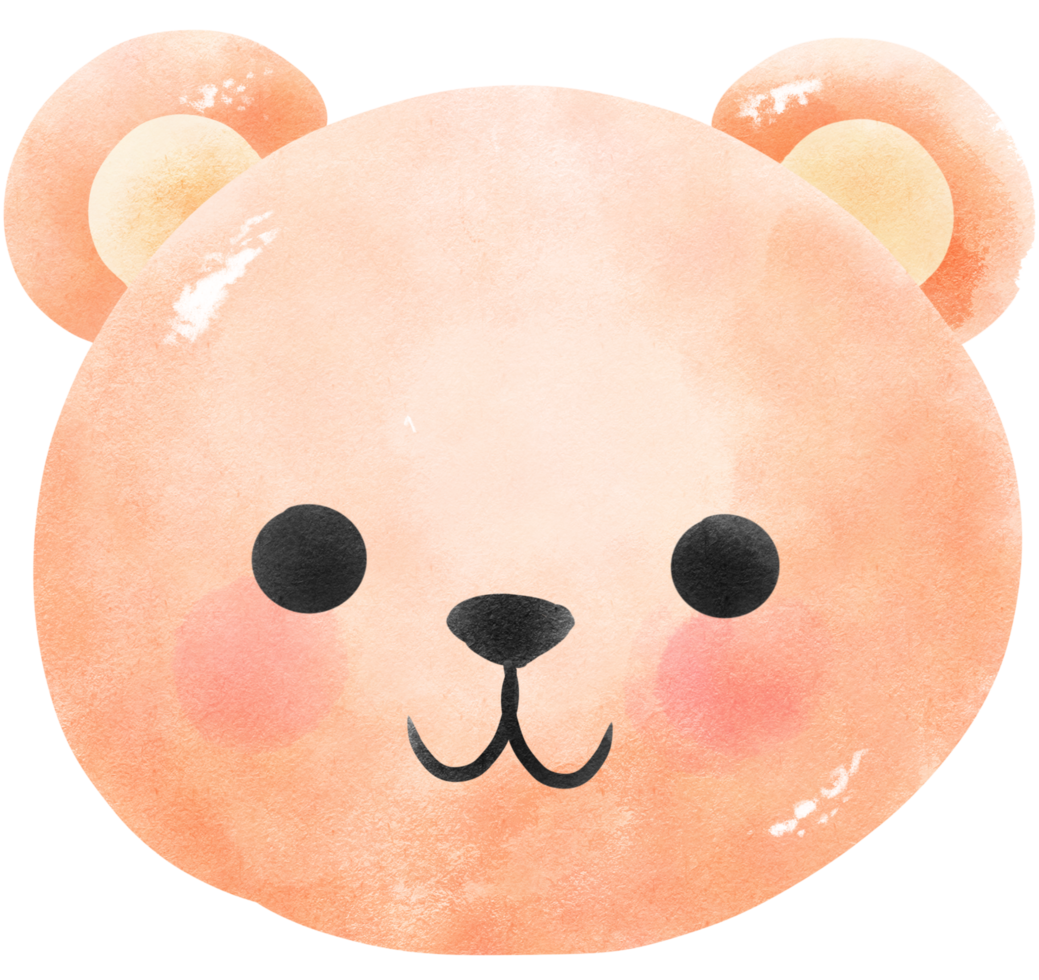 Bear head animal png