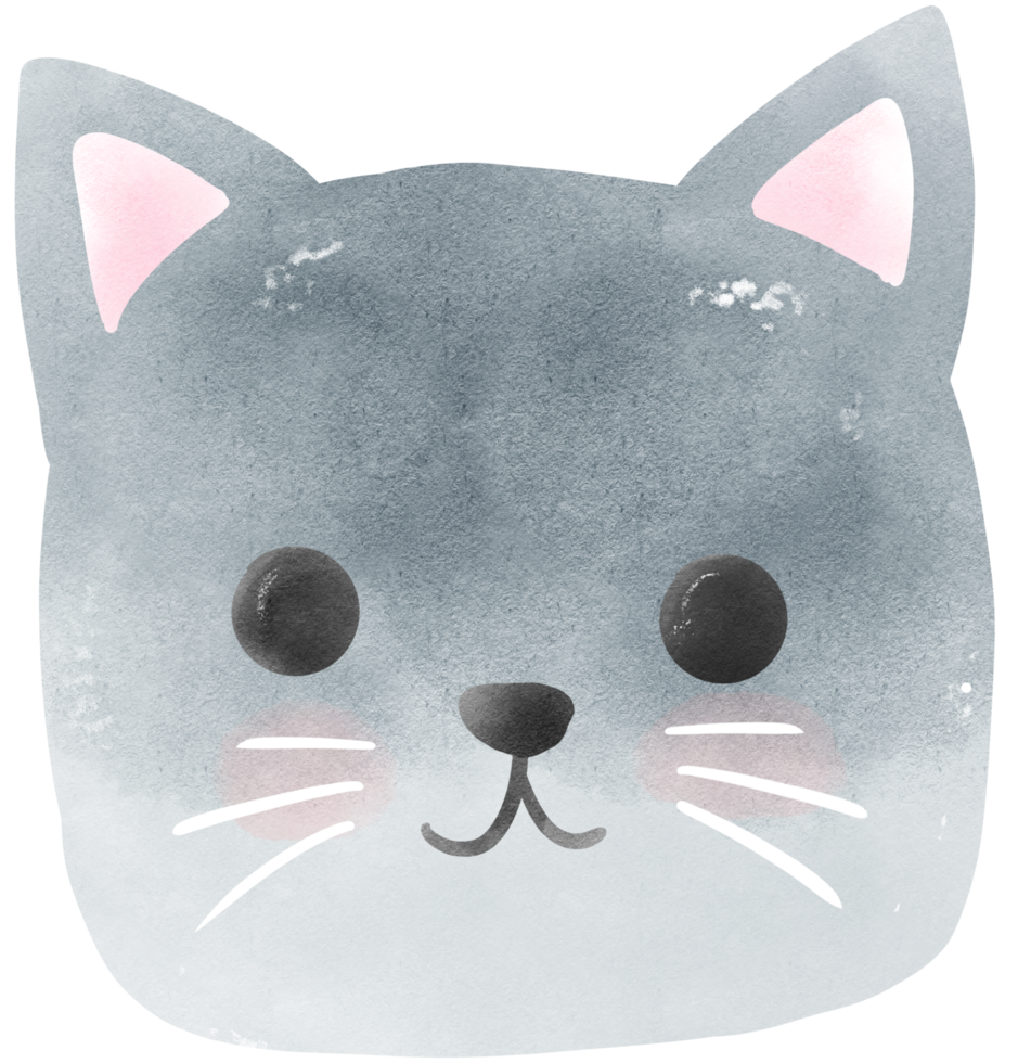 Katze Kopf Tier png