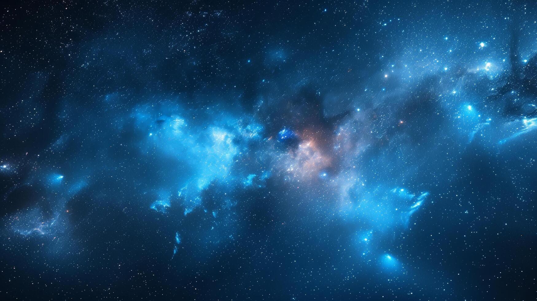 AI generated Starry Night Sky with Celestial Energy photo
