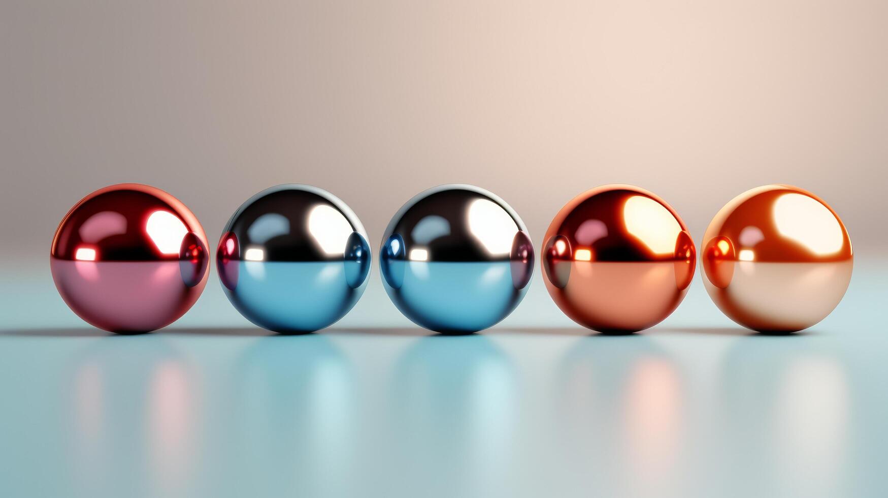 AI generated Dense Cluster of Multicolored Spheres photo