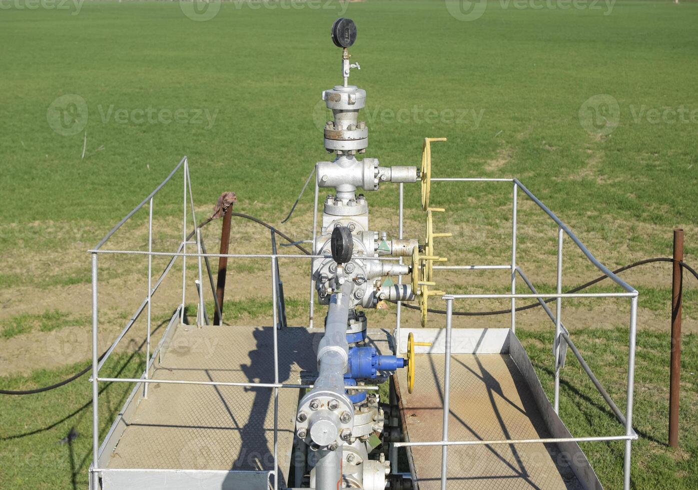 The equipment and technologies on oil fields. Oil well photo