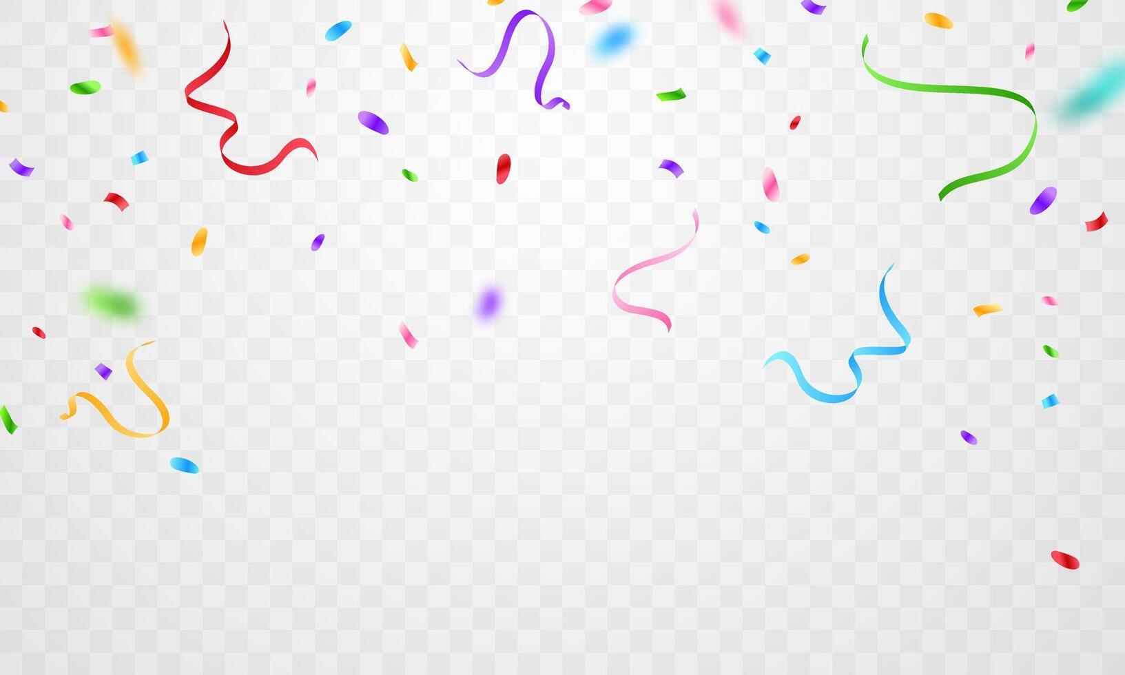 Celebration background with colorful confetti Vector illustration