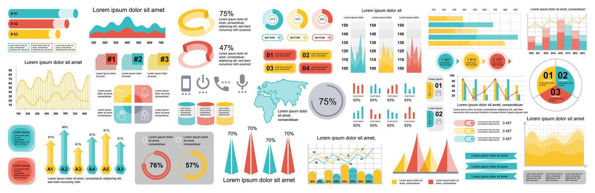 mega conjunto de infografía elementos datos visualización vector diseño modelo. lata ser usado para pasos, opciones, negocio proceso, flujo de trabajo, diagrama, diagrama de flujo, línea de tiempo, marketing. haz informacion gráficos.