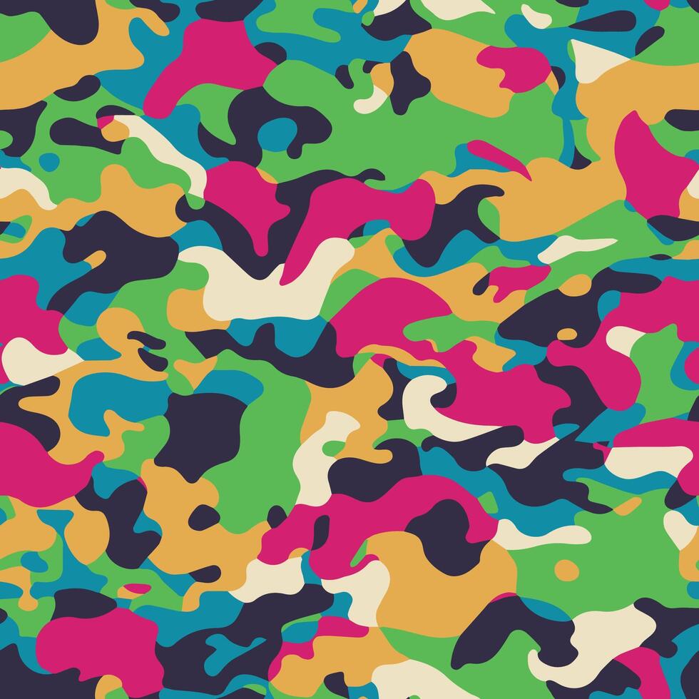 camouflage pattern, seamless camouflage design vector