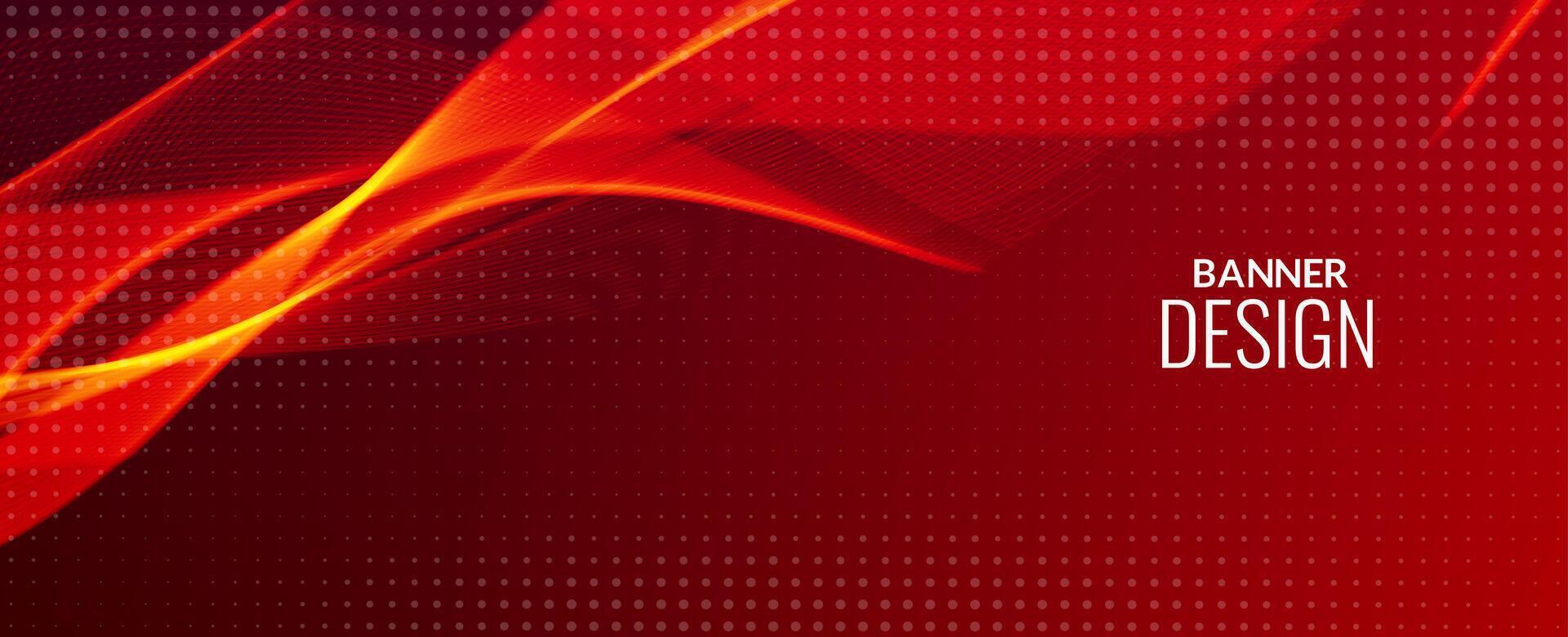 Dark abstract background with flowing colorful wave banner background pattern vector