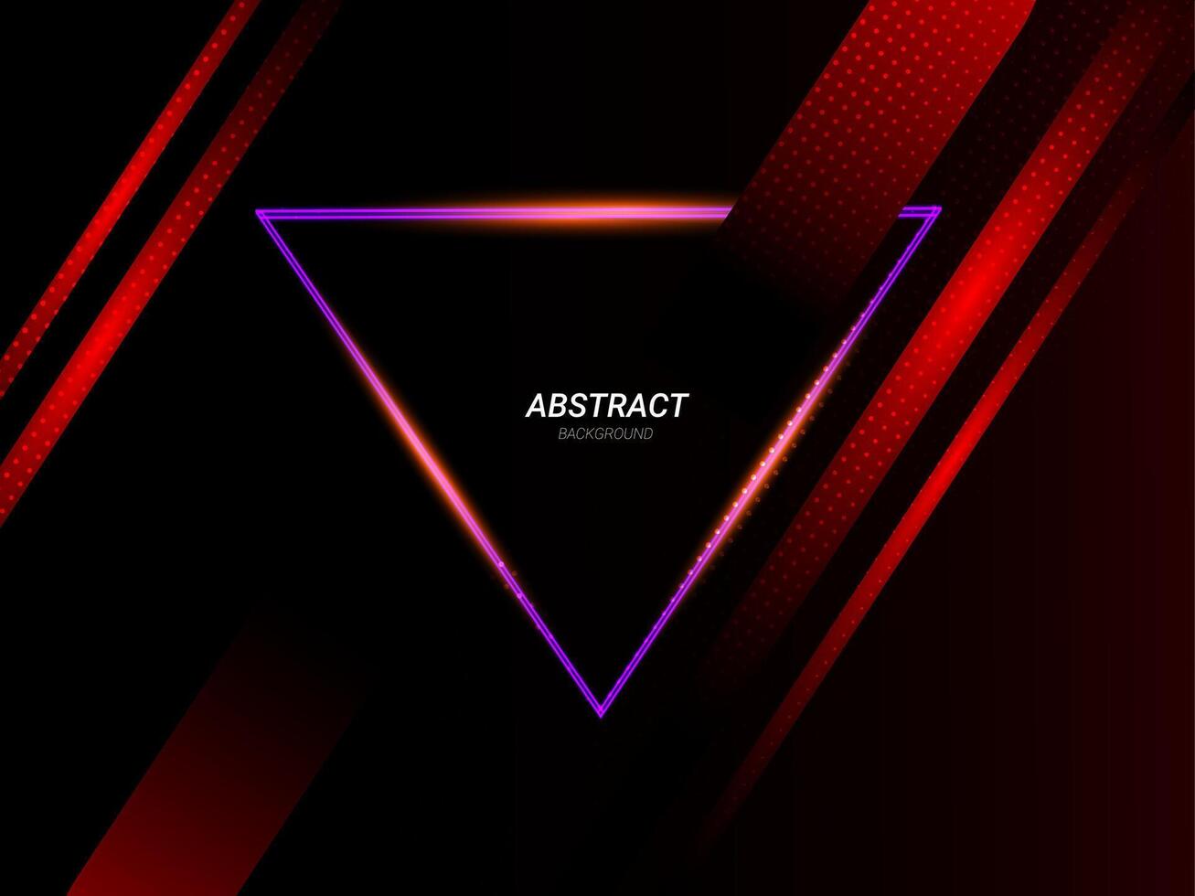 Abstract geometric neon lines illustration banner pattern background vector