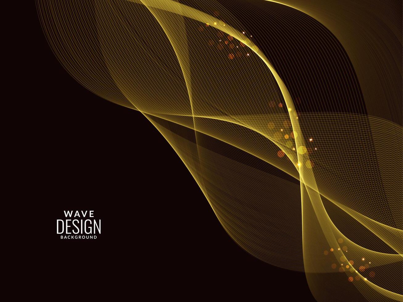 Abstract light flowing stylish wave modern background illustration pattern vector